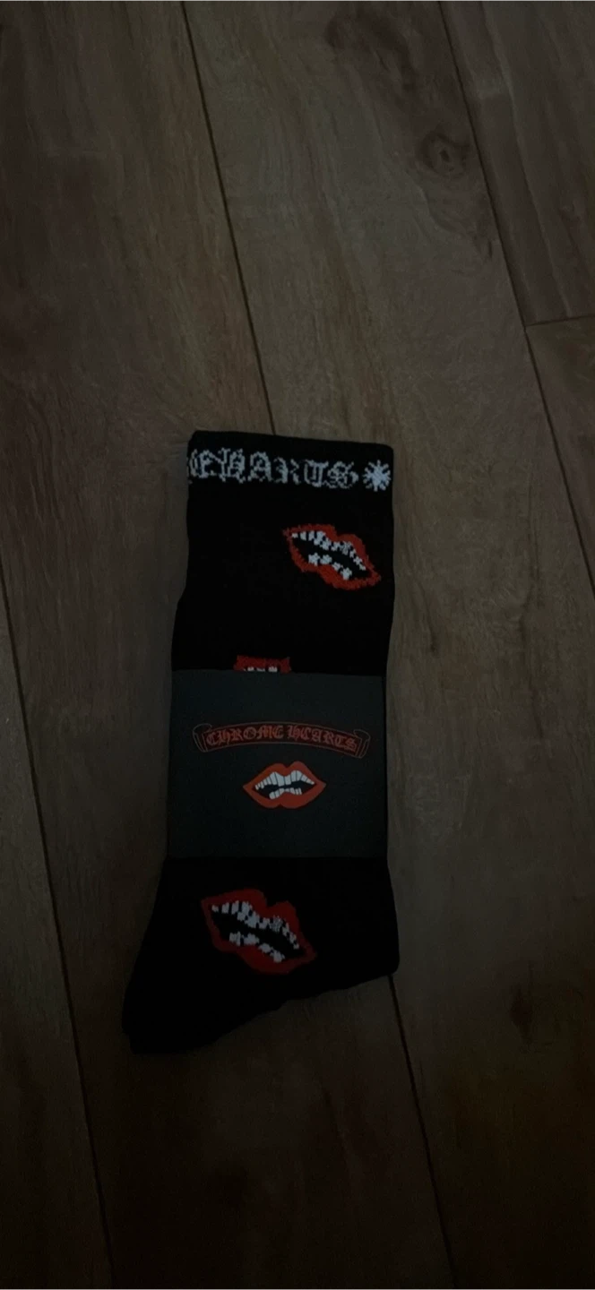 Chrome Hearts Lips Socks