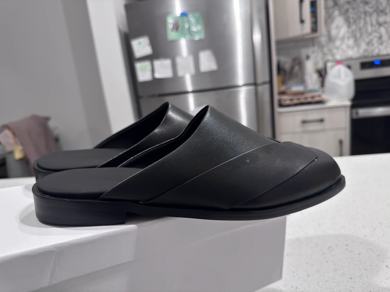Balenciaga Black Leather Mules - photo 4