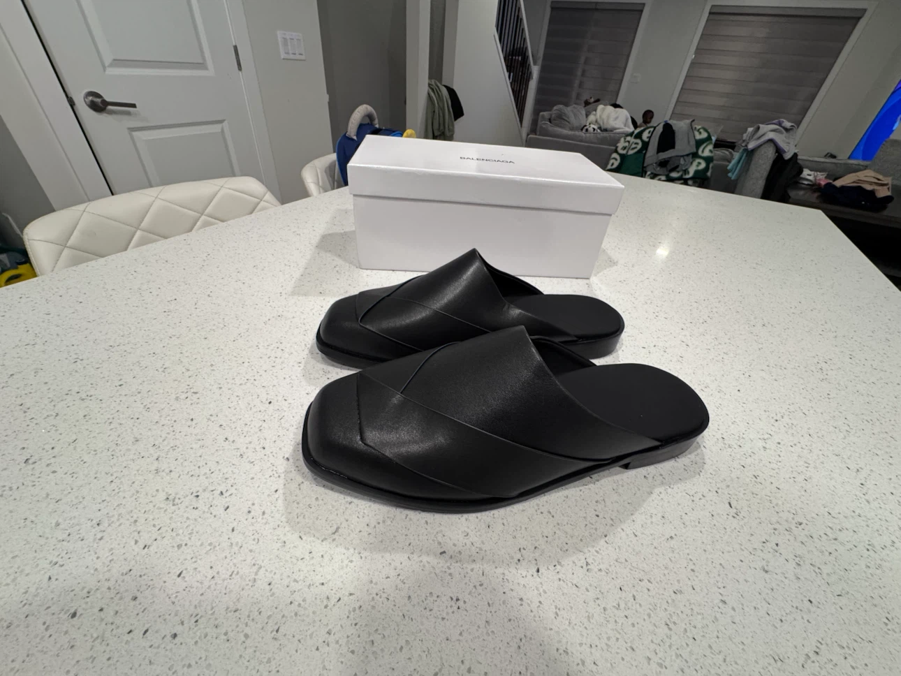Balenciaga Black Leather Mules - photo 5