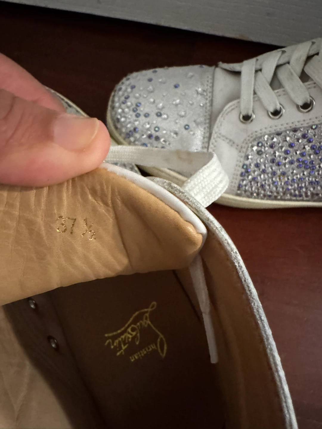 Christian Louboutin High-Top Sneakers Size 37.5 - photo 4