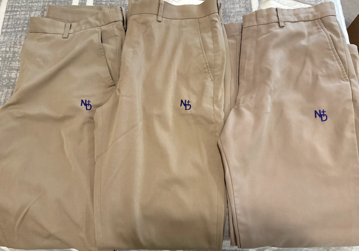 Three Pairs of Beige Khaki Pants