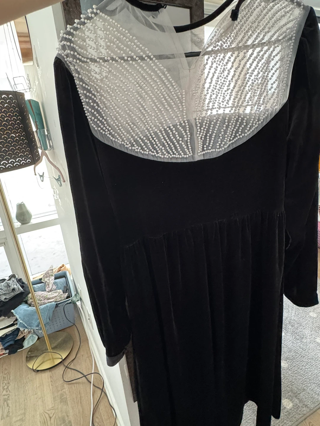 Pearl Velvet Dress - photo 3