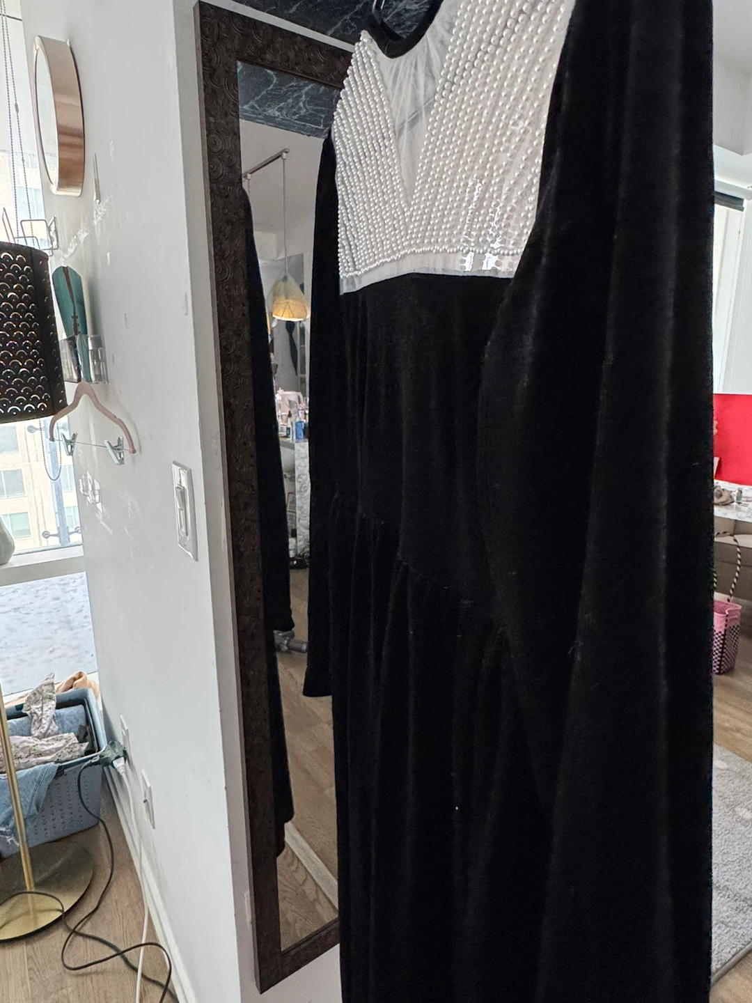 Pearl Velvet Dress - photo 4