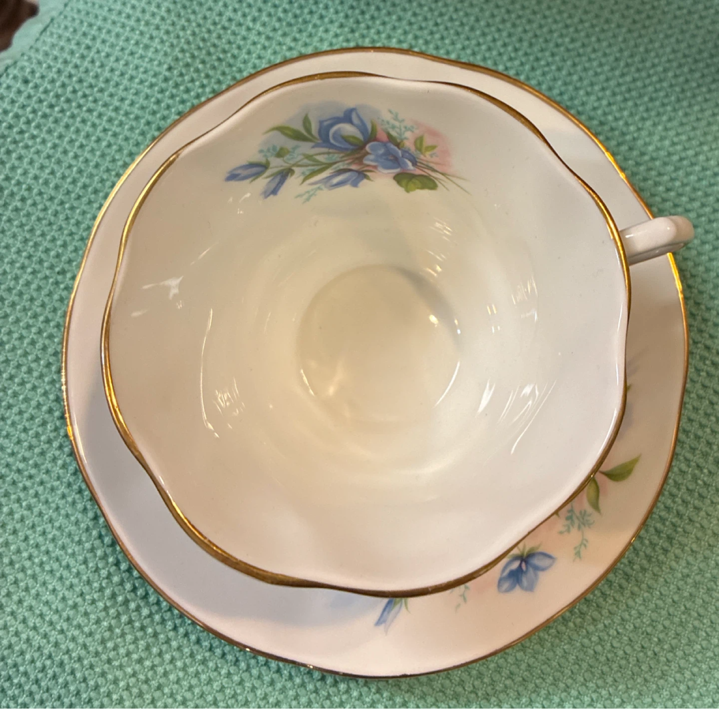 Vintage Queen's Rosina Fine Bone China Tea Cup and Saucer - photo 3