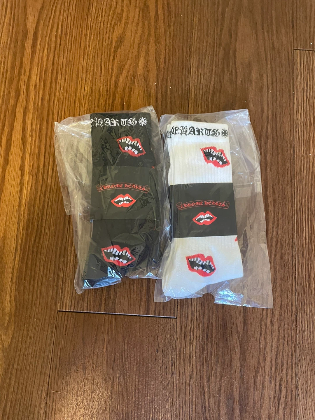 Chrome Hearts Lips Socks