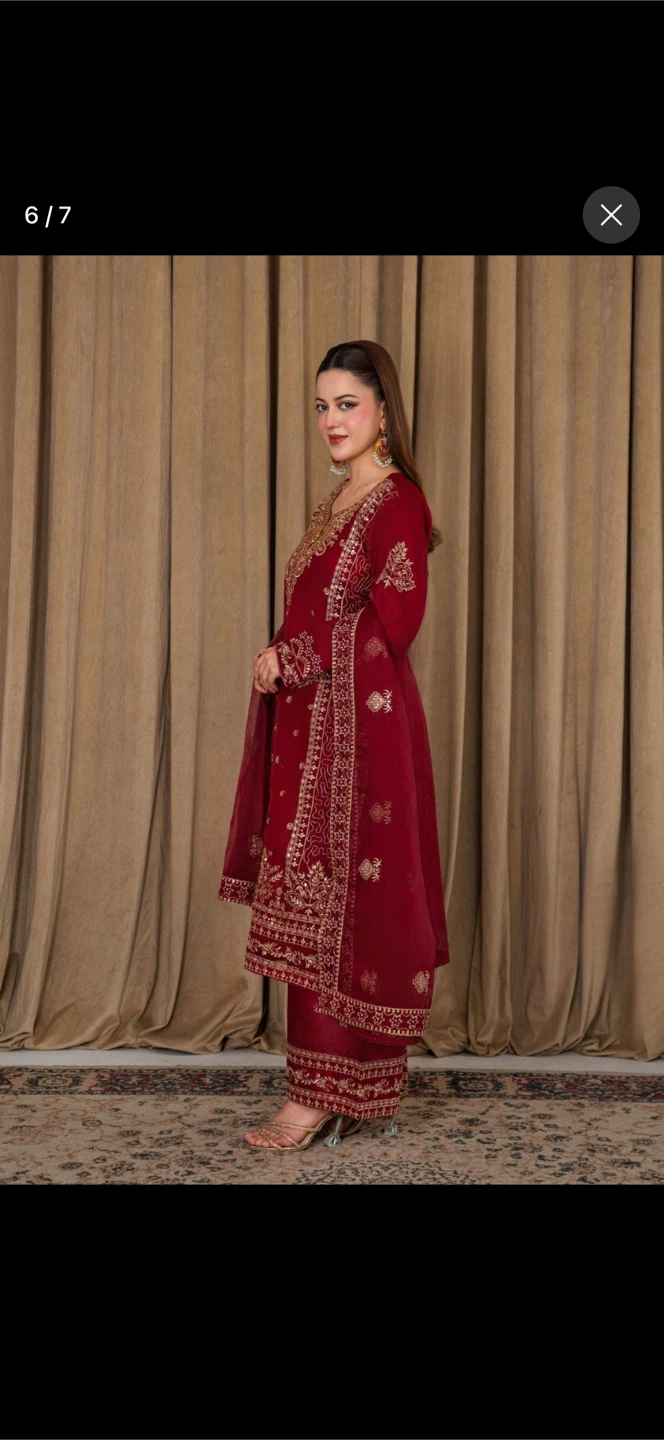 Embroidered 3-Piece Pakistani Suit Set