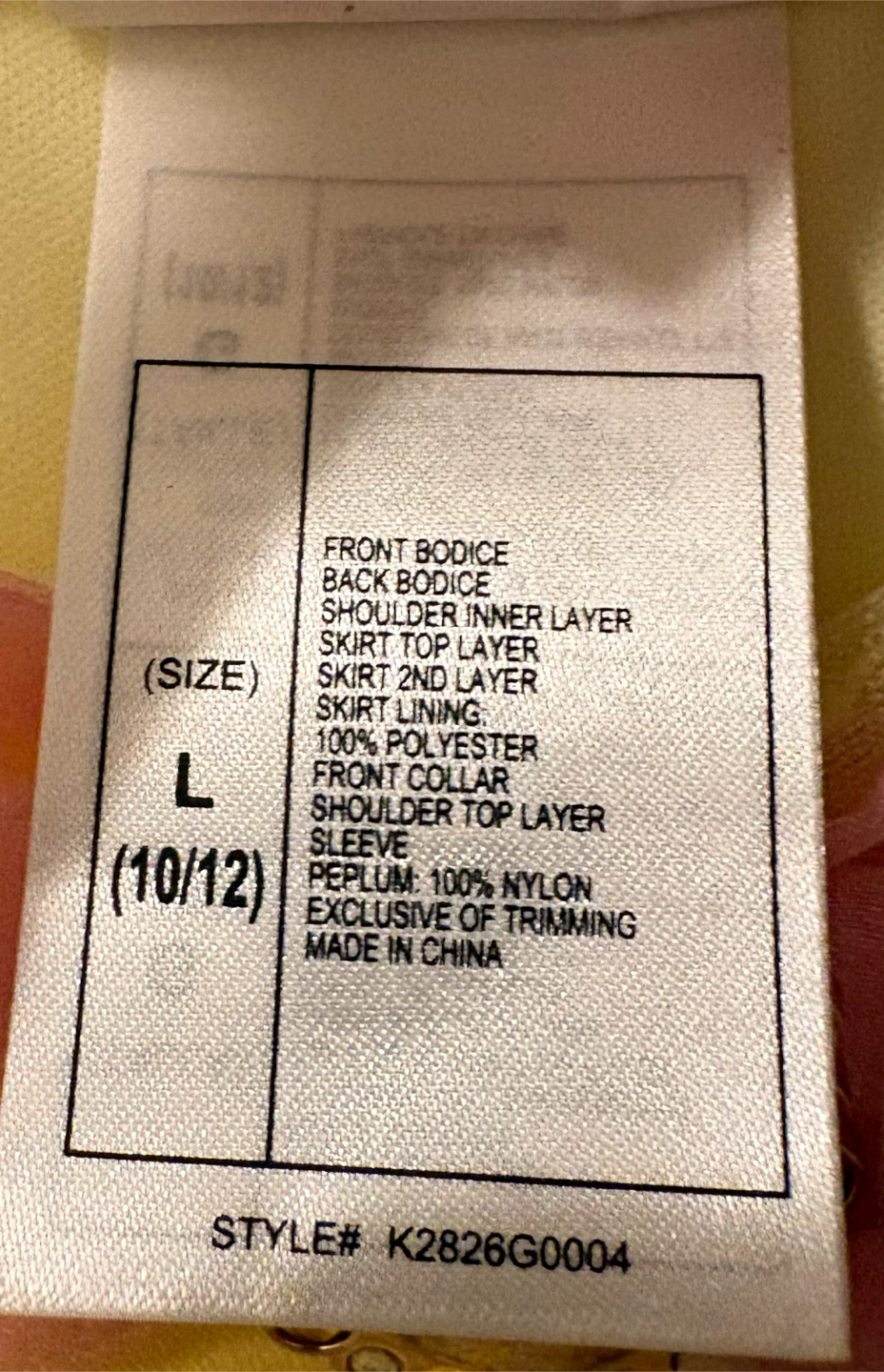 Disney Belle Costume Dress Size L - photo 2