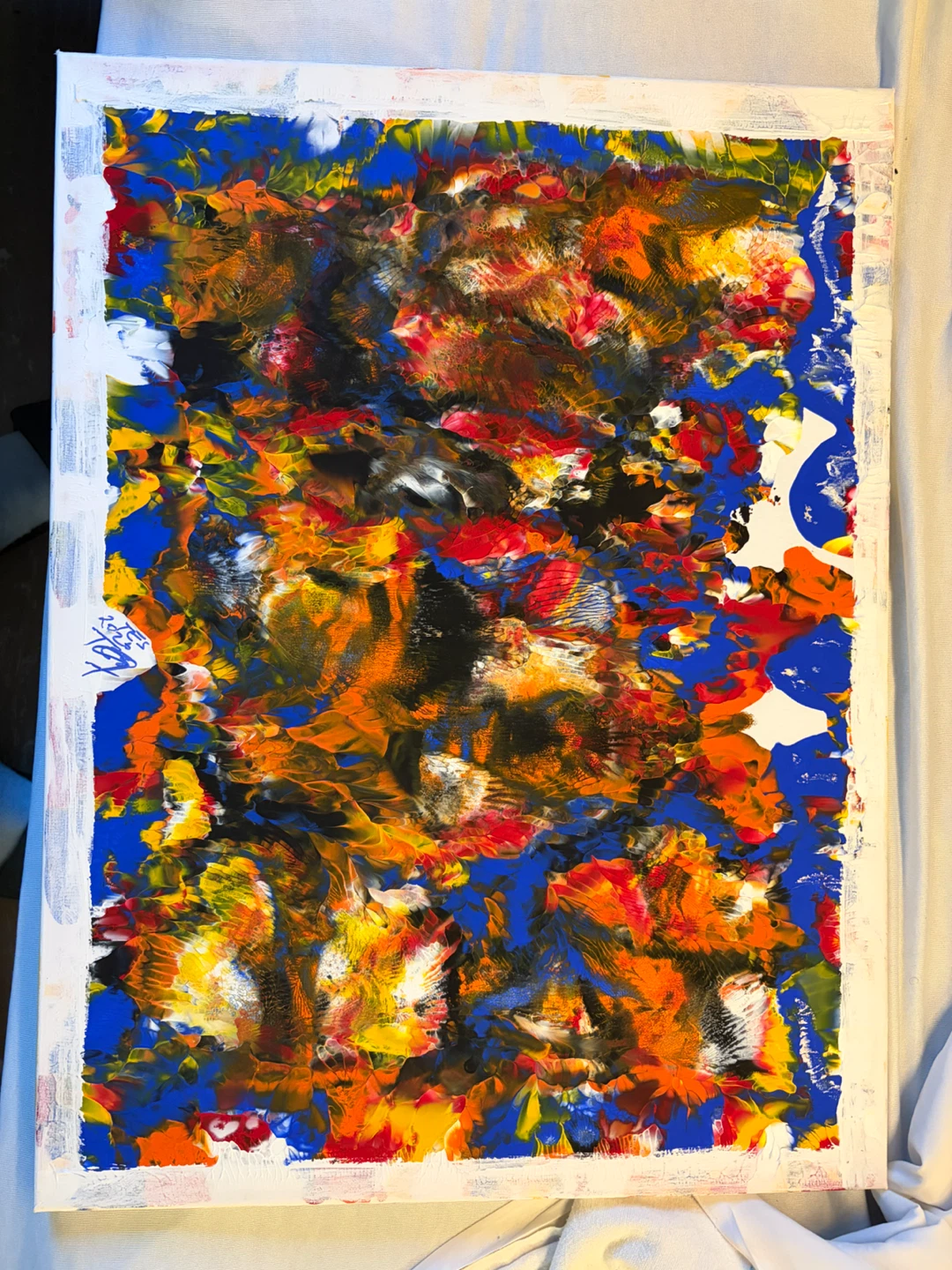 Abstract Acrylic Painting on Canvas