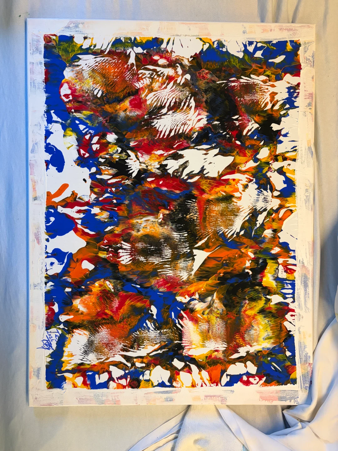 Abstract Acrylic Painting on Canvas - photo 2