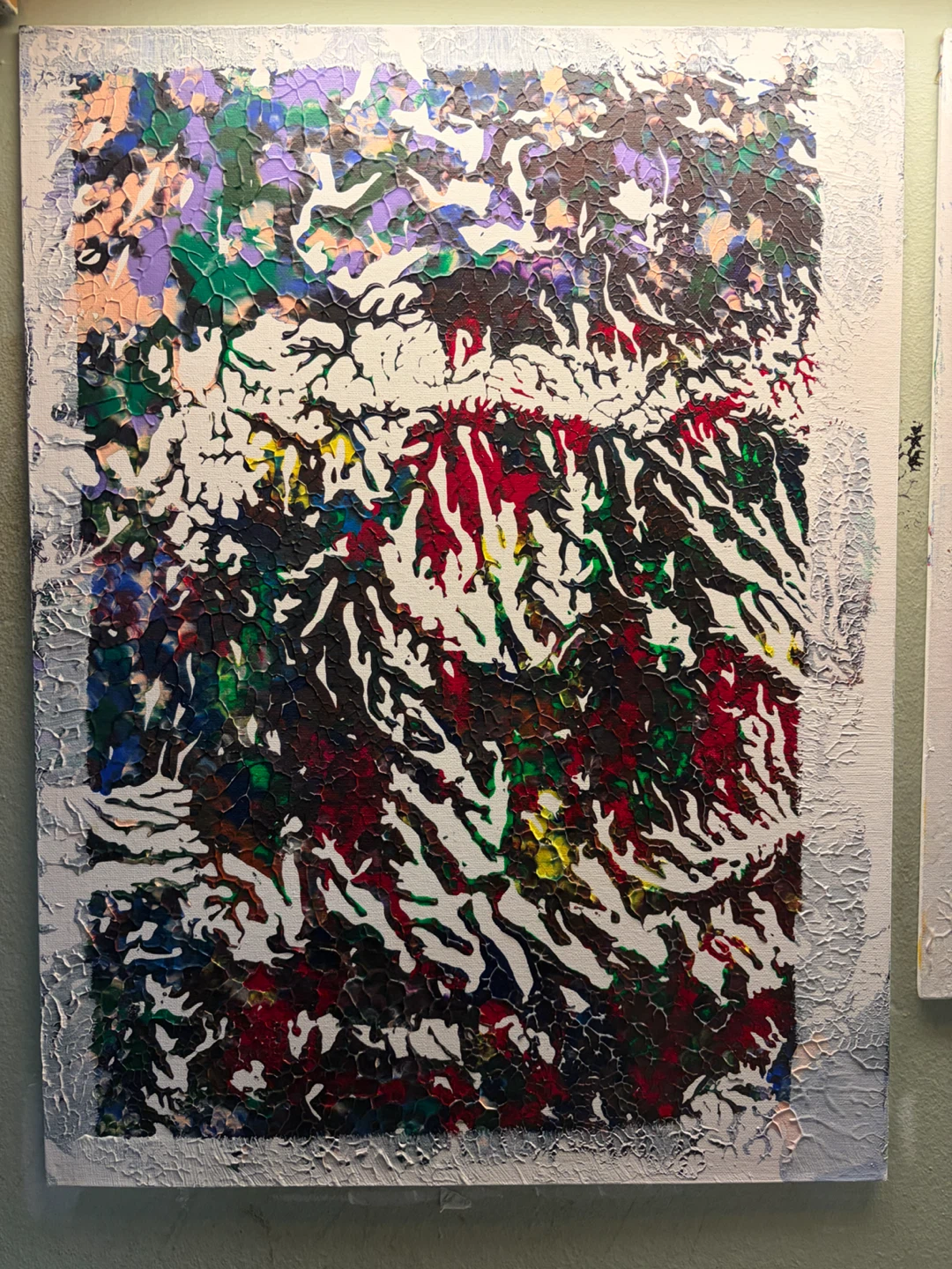 Abstract Acrylic Painting on Canvas - photo 3
