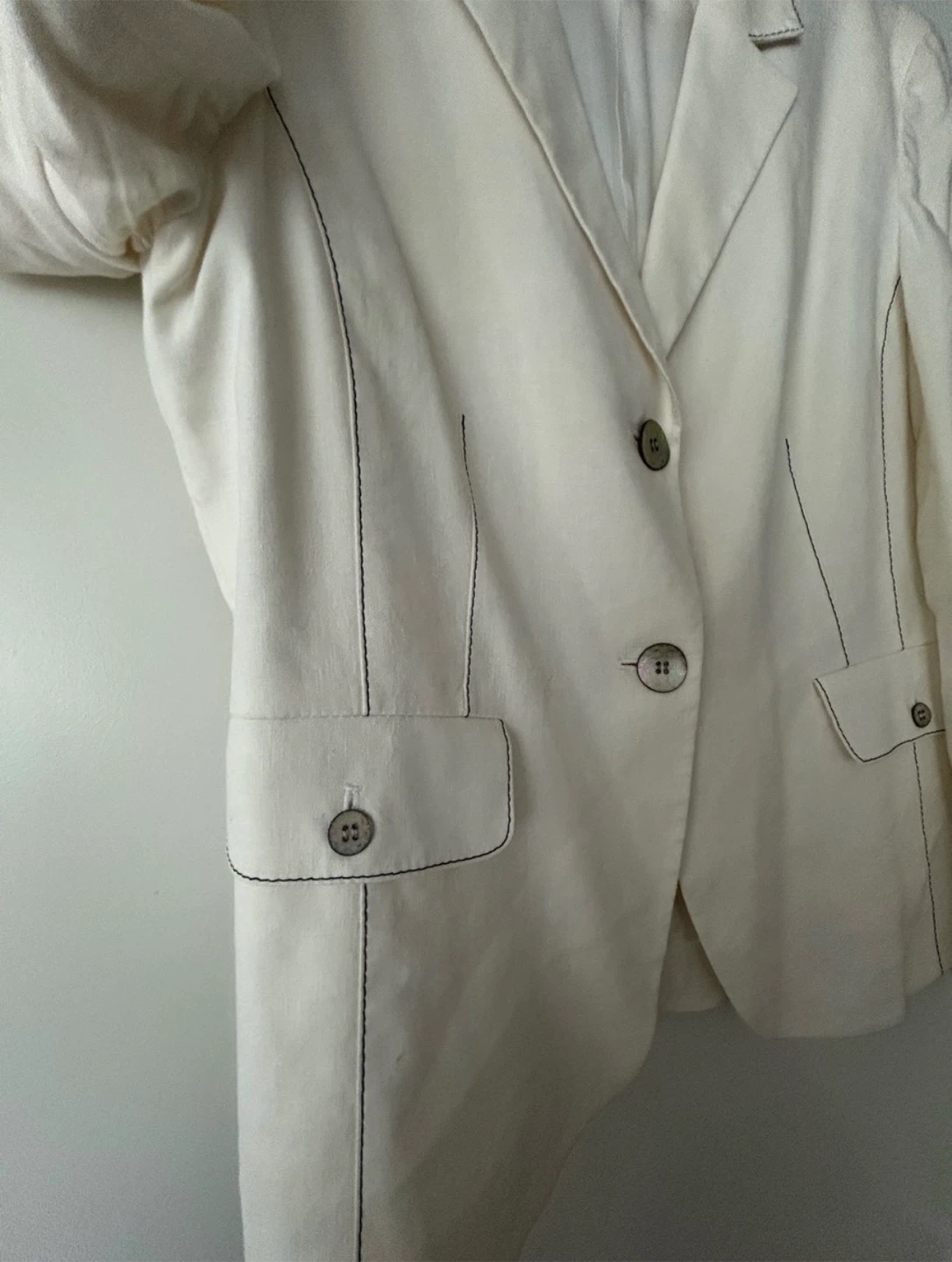 Anne Klein Cream Blazer Size 12 - photo 3