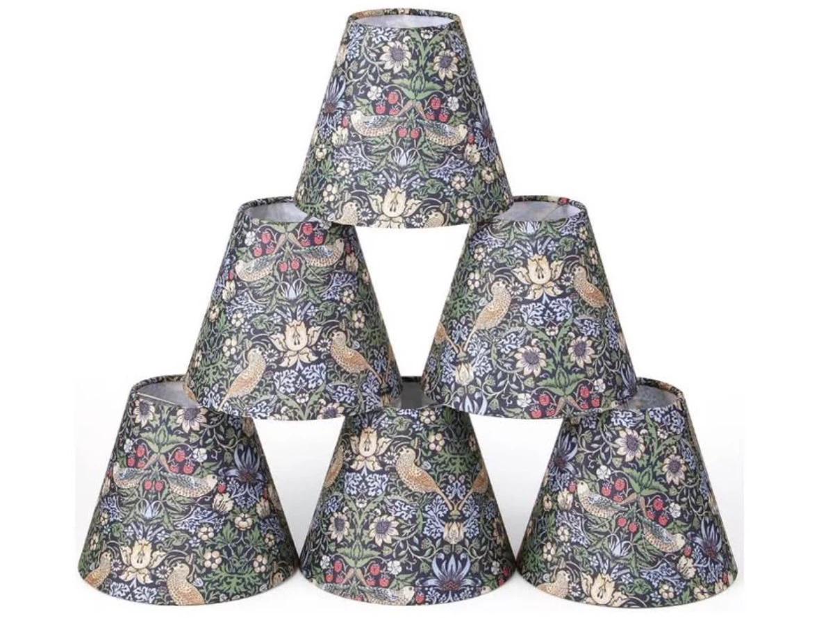 6 Vintage Chandelier Lamp Shades - photo 2