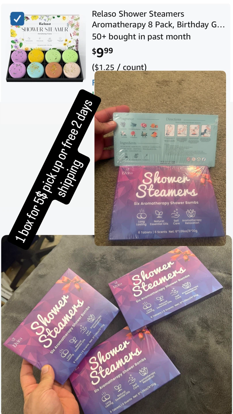 Elvira Aromatherapy Shower Steamers 6 Pack