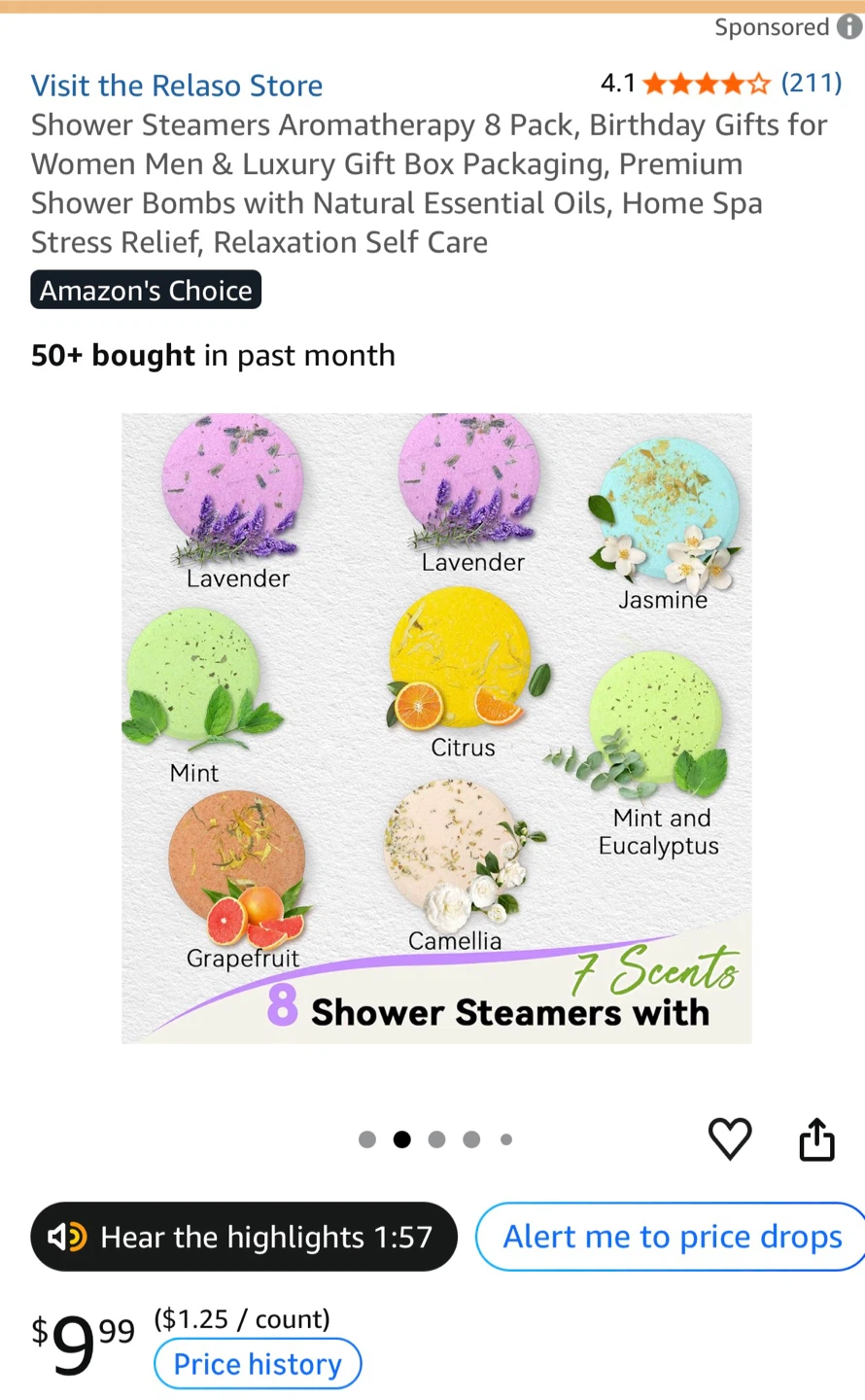 Elvira Aromatherapy Shower Steamers 6 Pack - photo 3