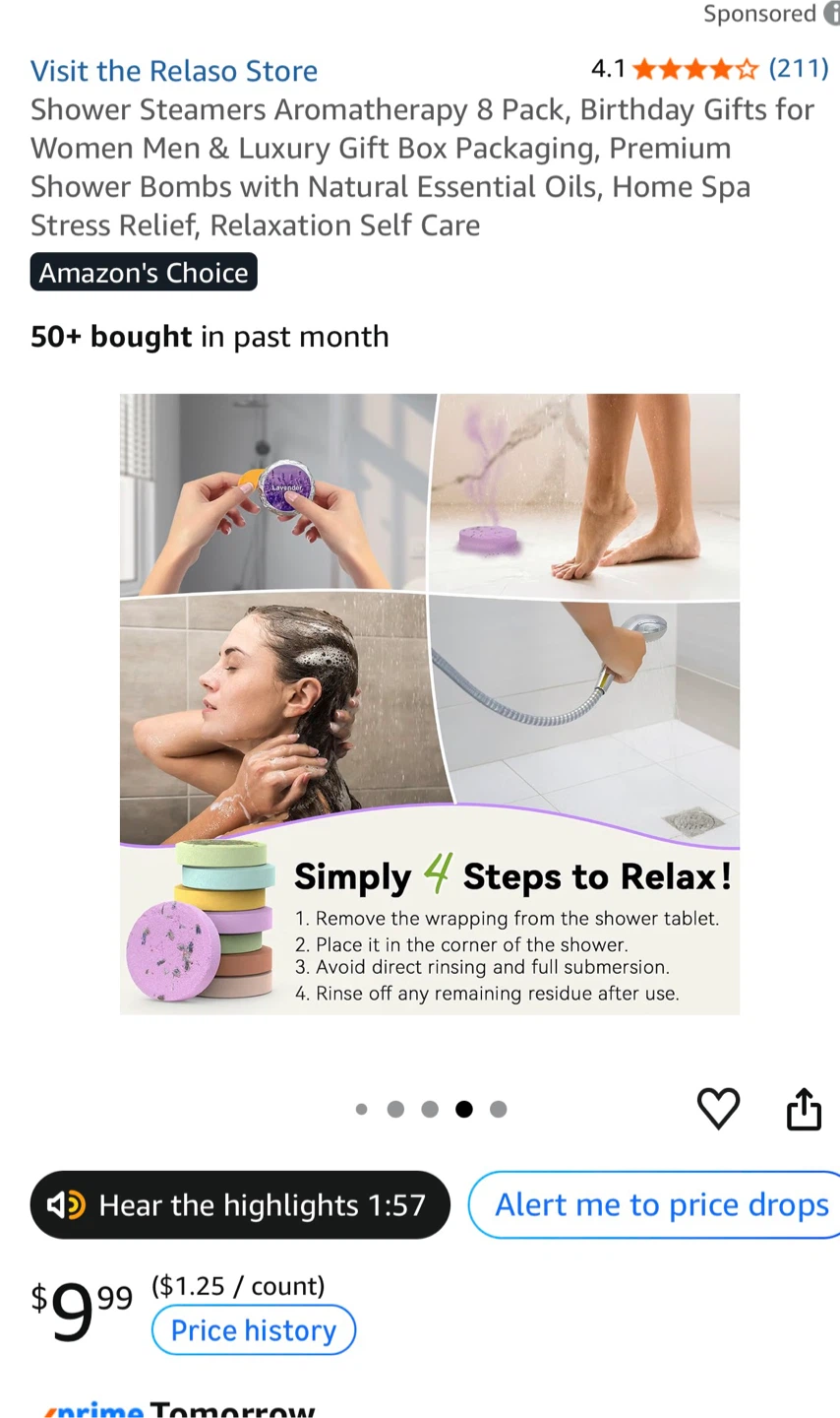 Elvira Aromatherapy Shower Steamers 6 Pack - photo 4
