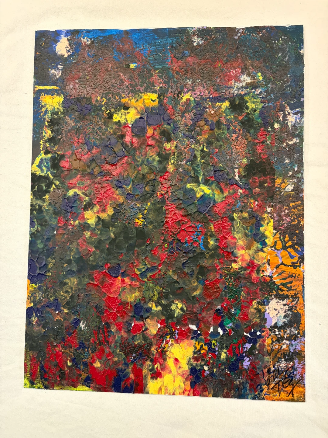 Abstract Acrylic Painting on Canvas