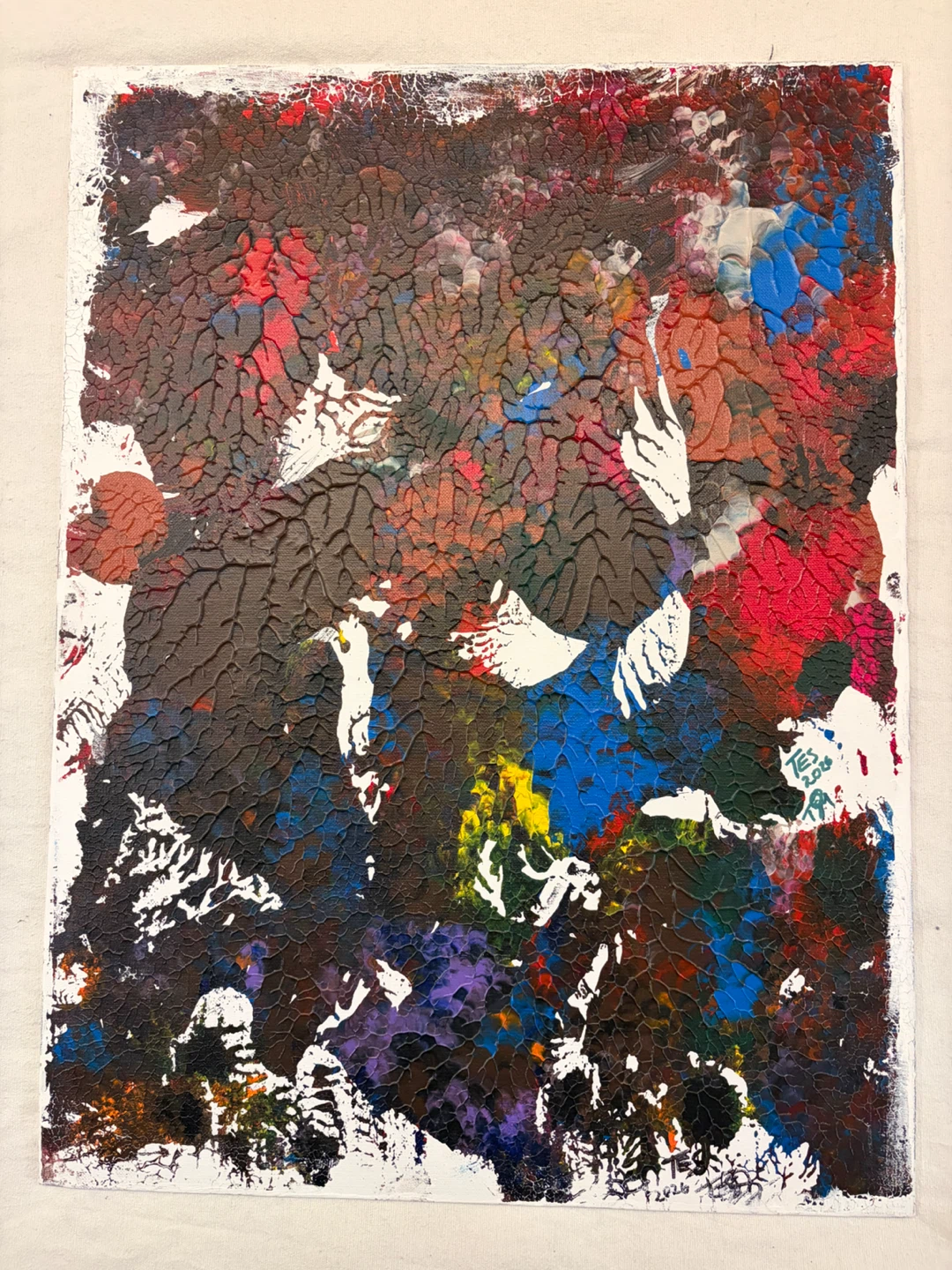 Abstract Acrylic Painting on Canvas - photo 3