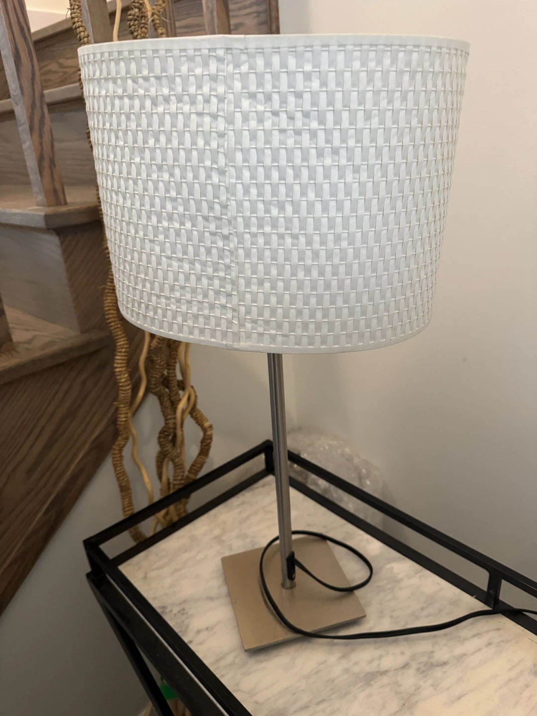 Modern White Table Lamp - photo 2