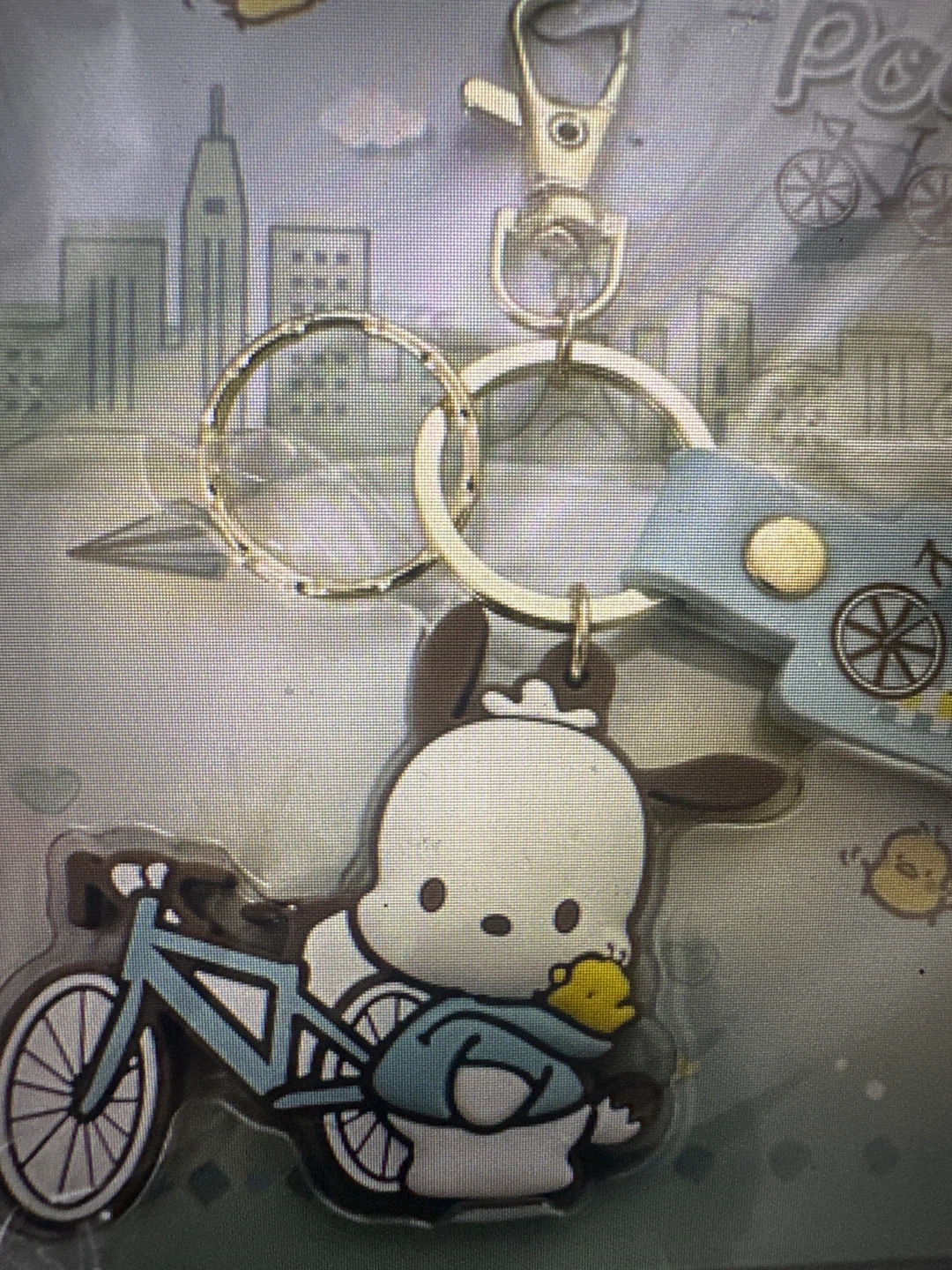 Sanrio Pochacco Silicone Keychain Mint - photo 2