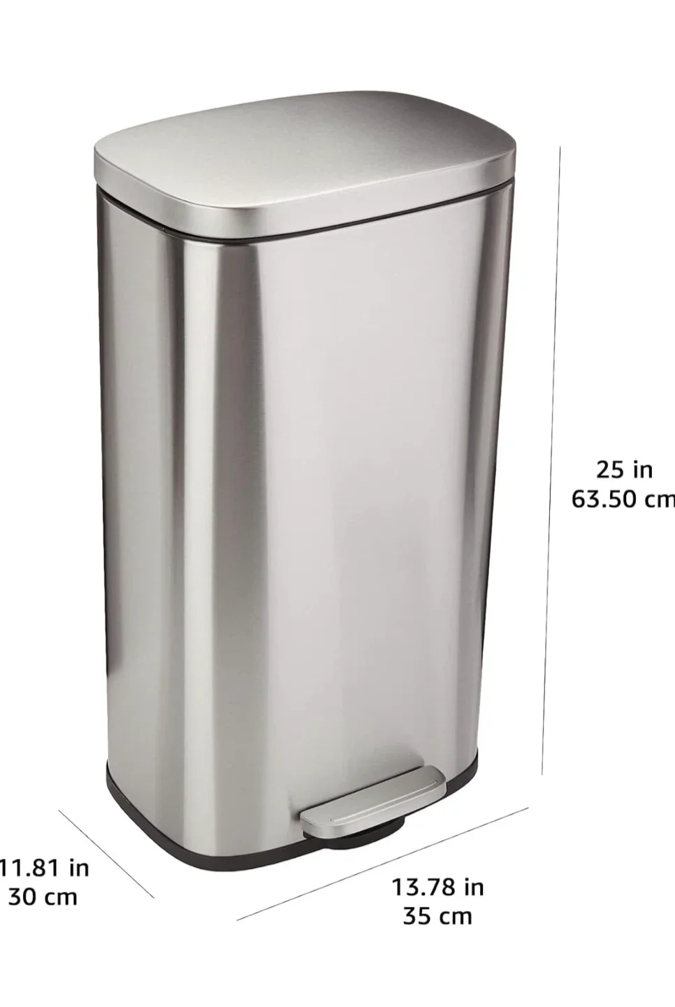 Amazon Basics 7.9 Gal Trash Can NEW IN THE BOX