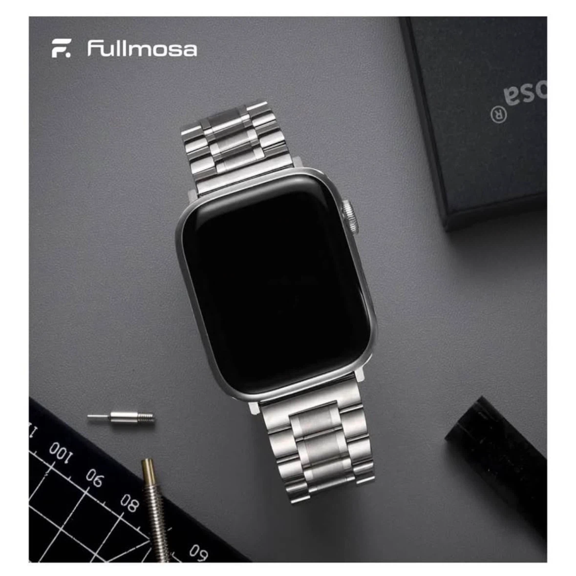 Silver Metal Apple Watch Band
