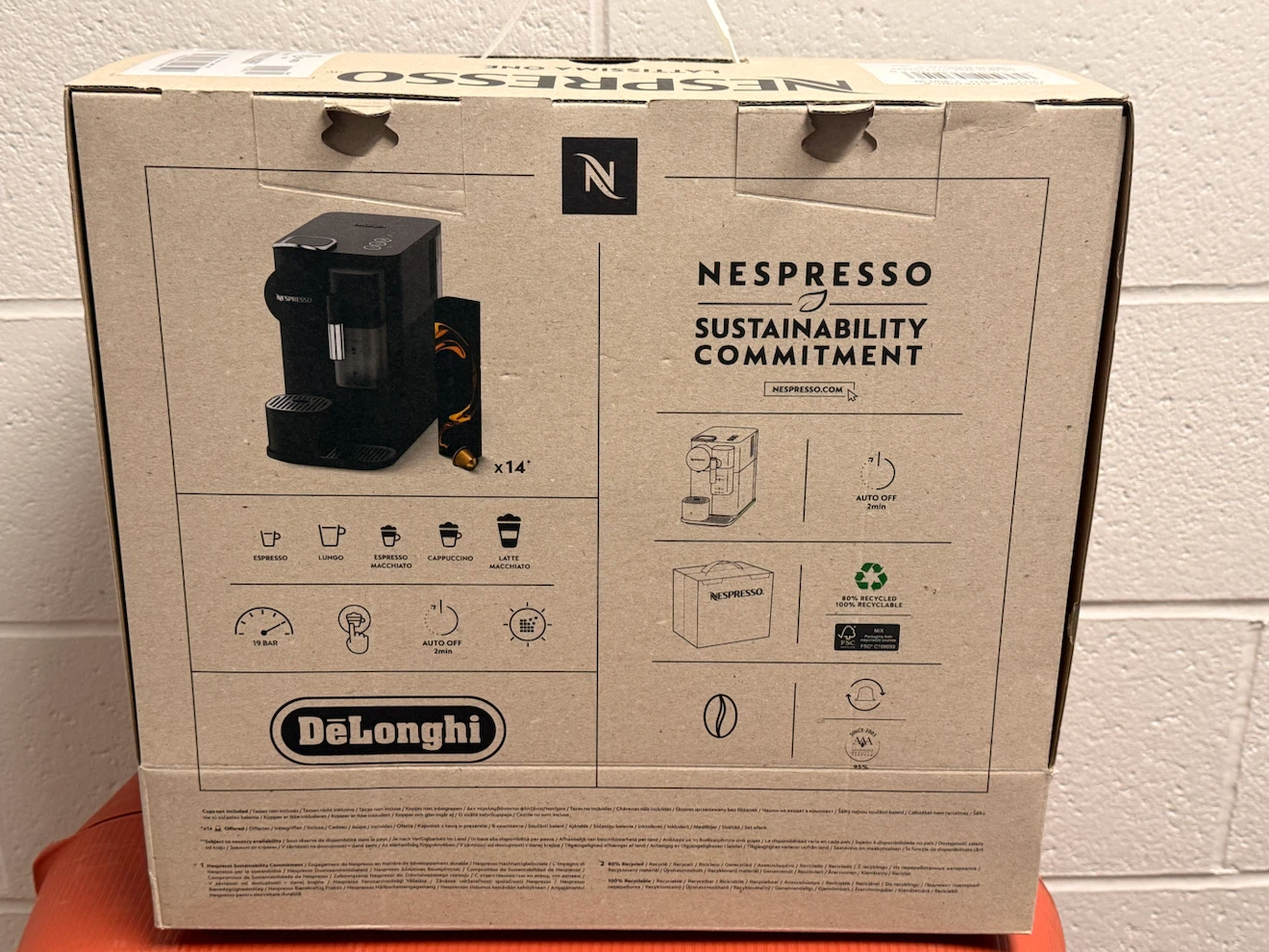 Brand New Nespresso De’Longhi Lattissima One - Sealed - photo 4