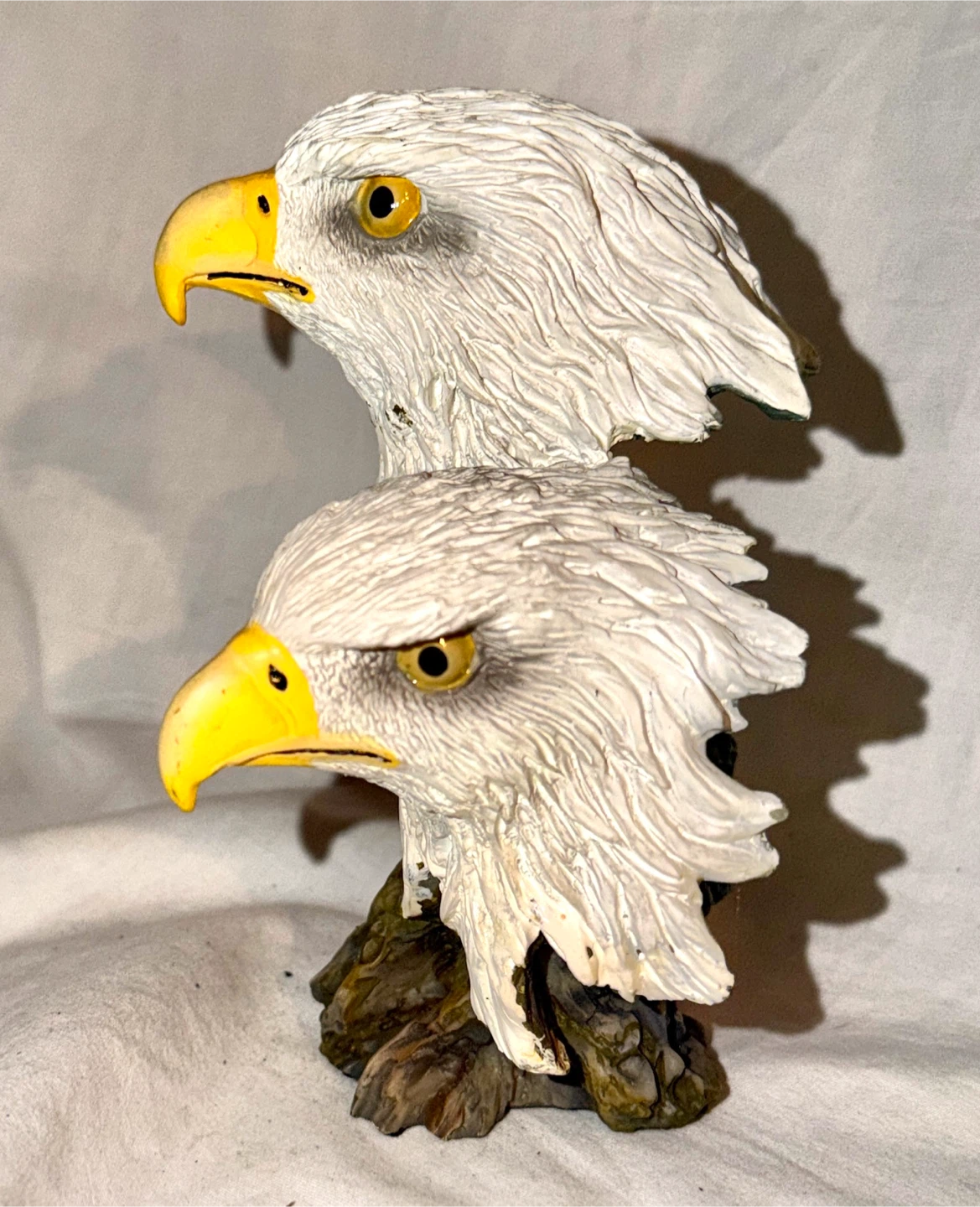 Double bald Eagle Figurine  mini bust - photo 4