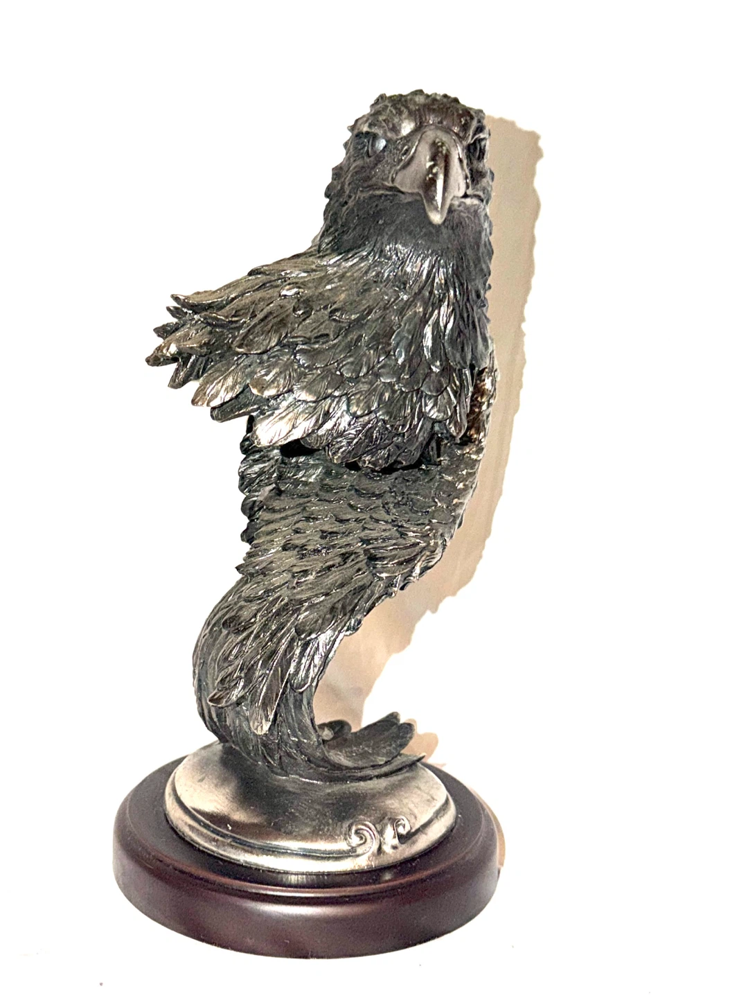 Eagle Statue on Wooden Base - photo 2