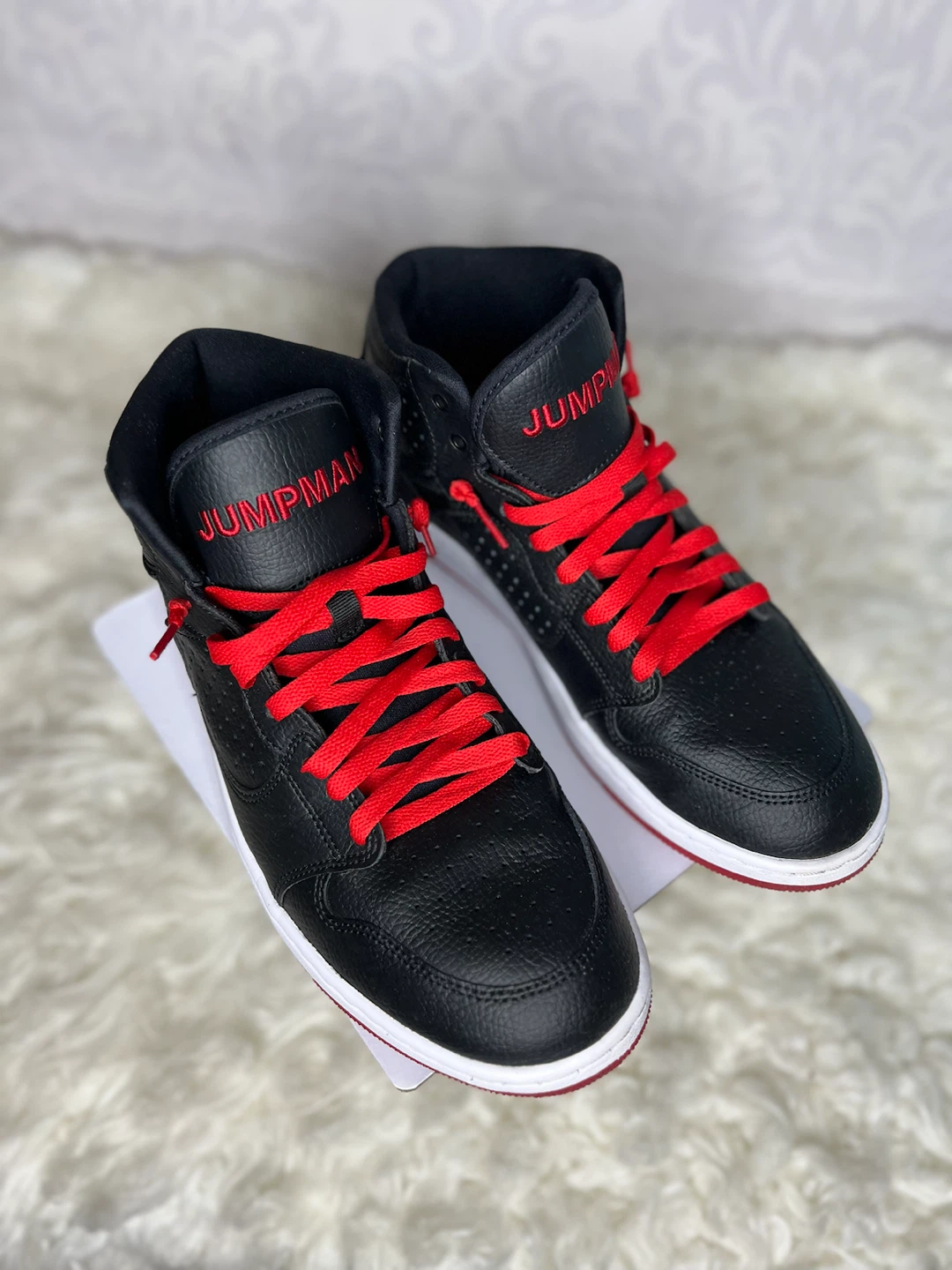Nike Jordan jumpman hush sneakers black and red - photo 5