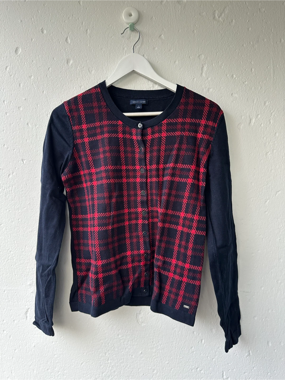 Tommy Hilfiger Plaid Cardigan - Size M