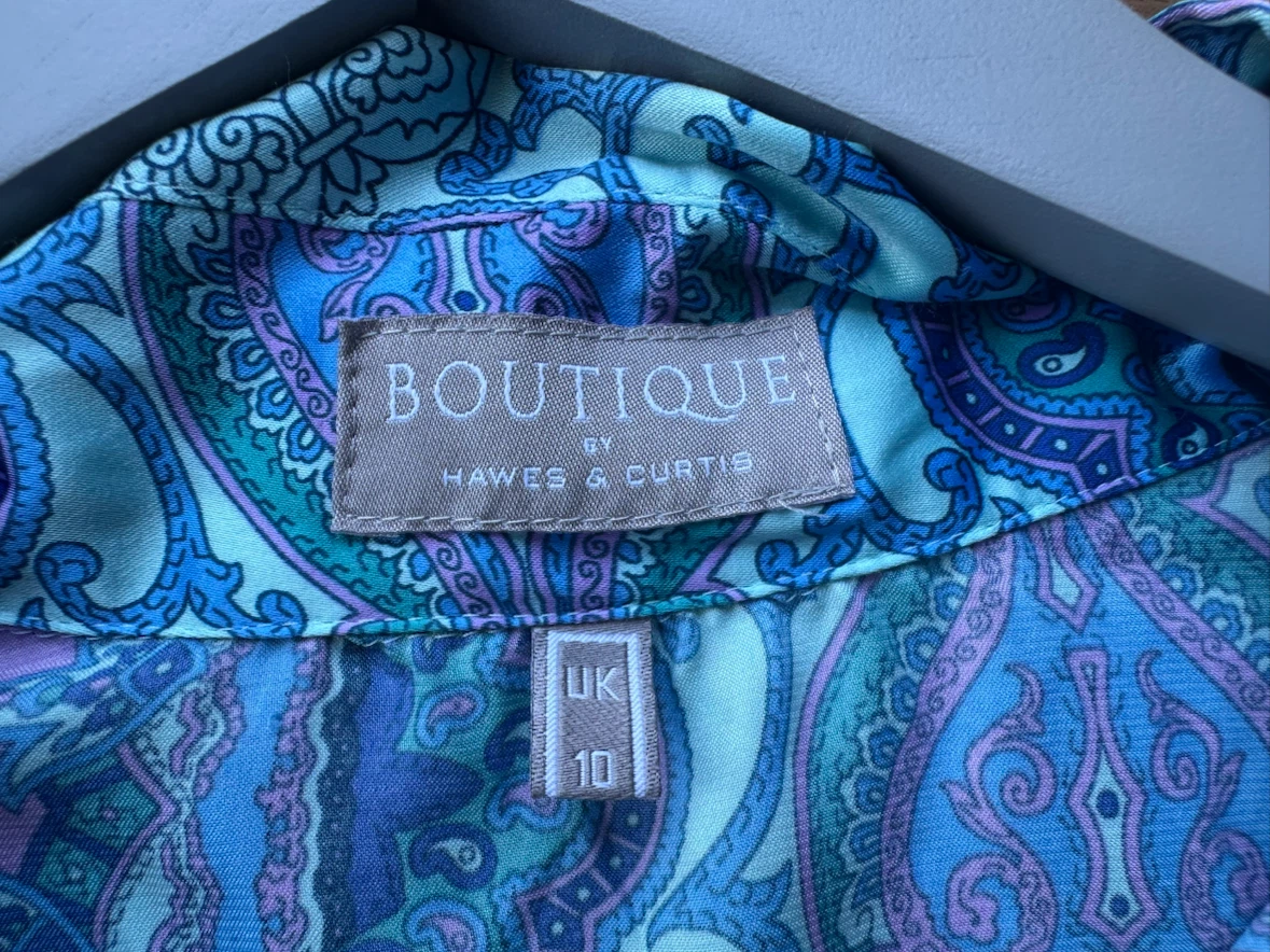 Boutique by Hawes & Curtis Blue Paisley Blouse - photo 3