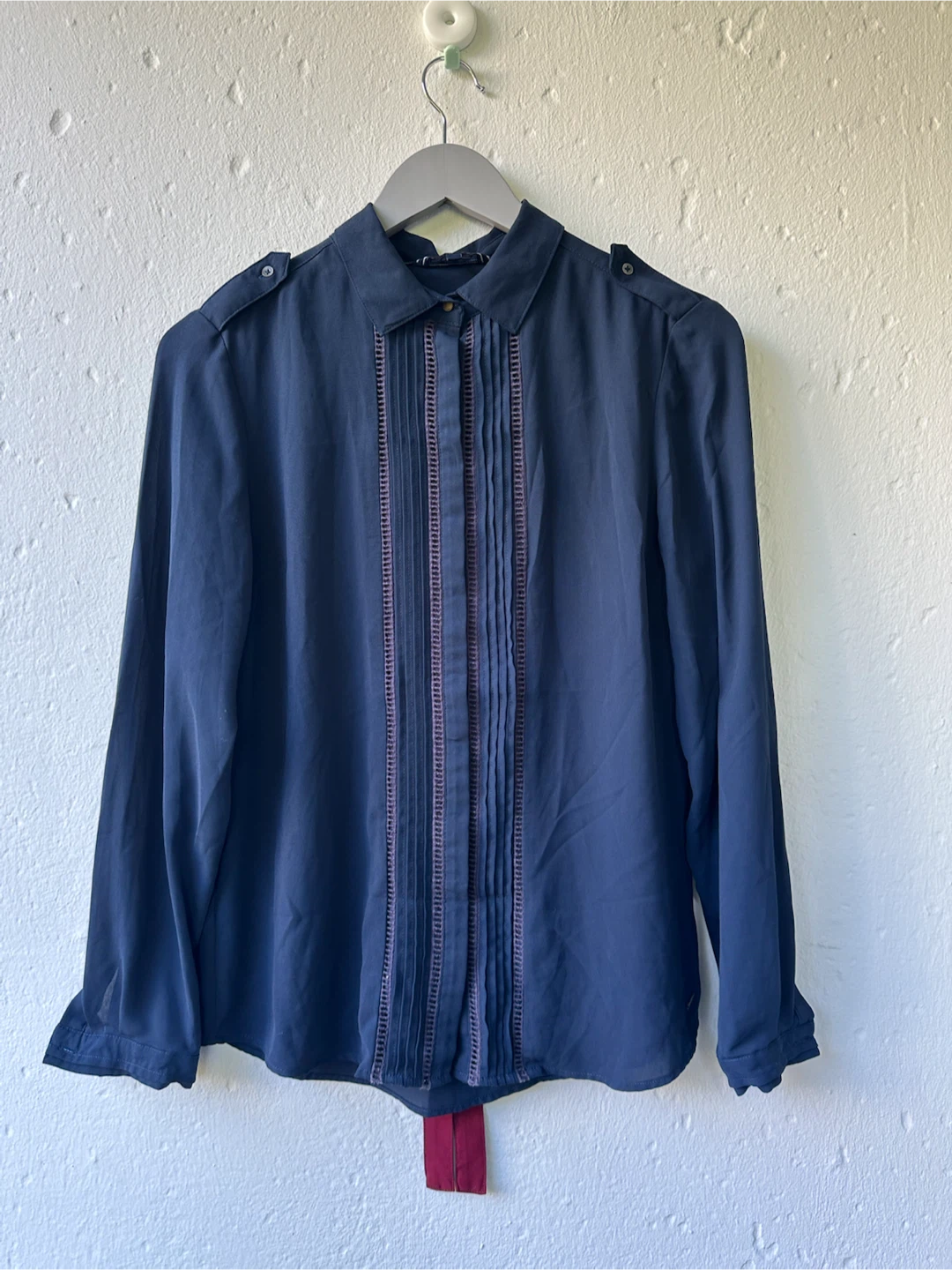 Tommy Hilfiger Navy Blue Button-Up Shirt