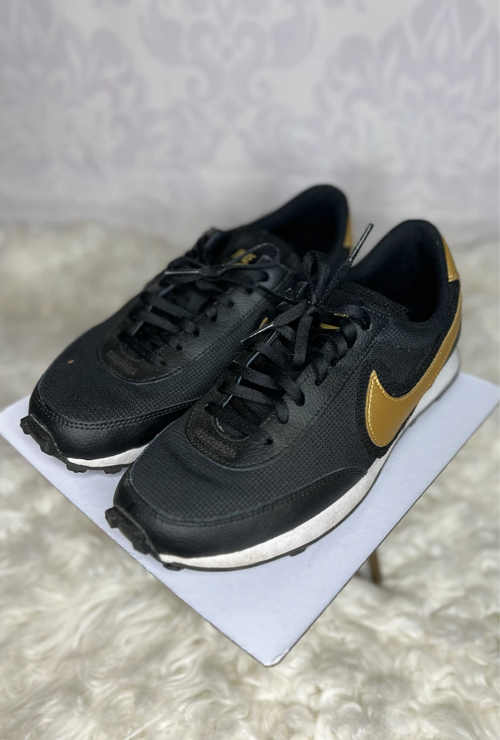 Nike Black and Gold Sneakers