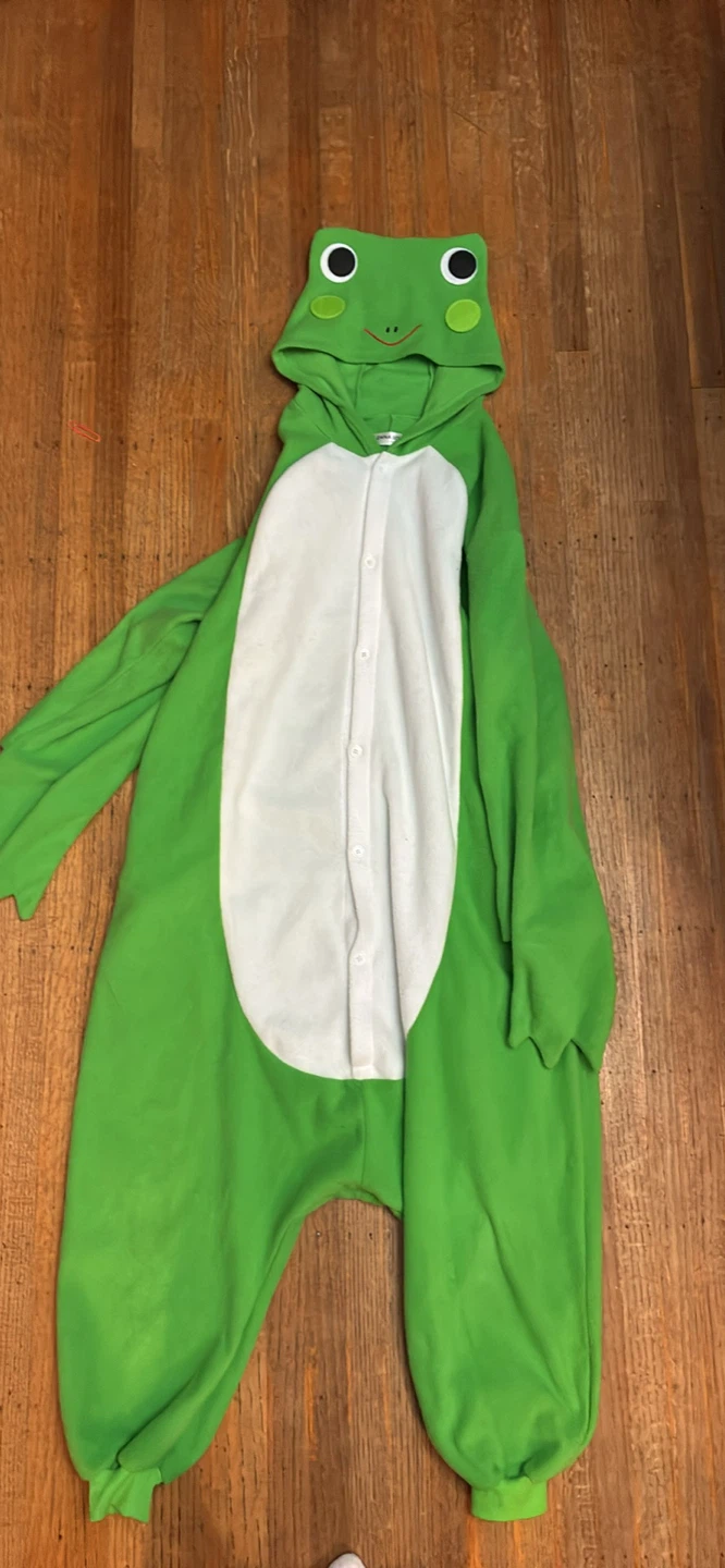 Green Frog Costume Onesie size adult med