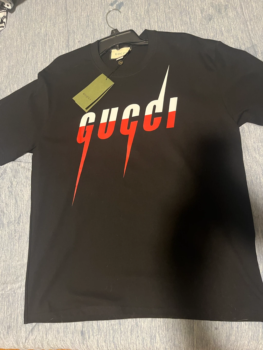 Gucci Black Graphic Logo T-Shirt
