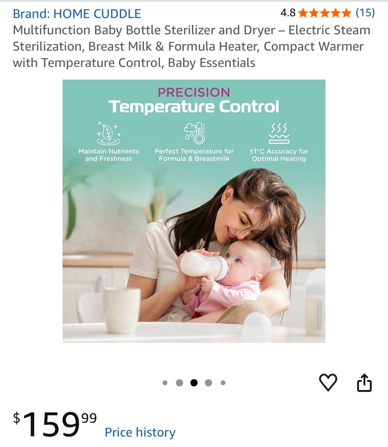 HOME CUDDLE Baby Bottle Sterilizer and Warmer - photo 4