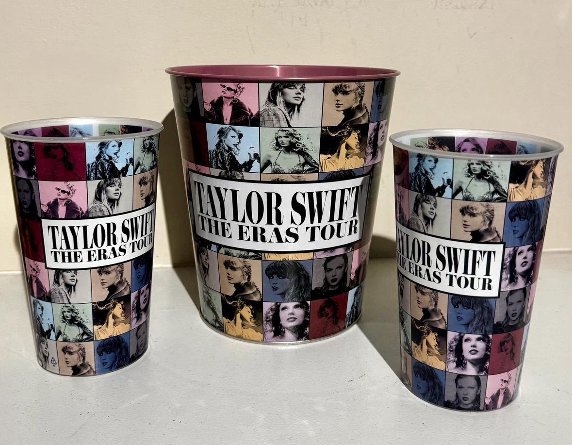 Taylor Swift The Eras Tour Popcorn Tin and Cups
