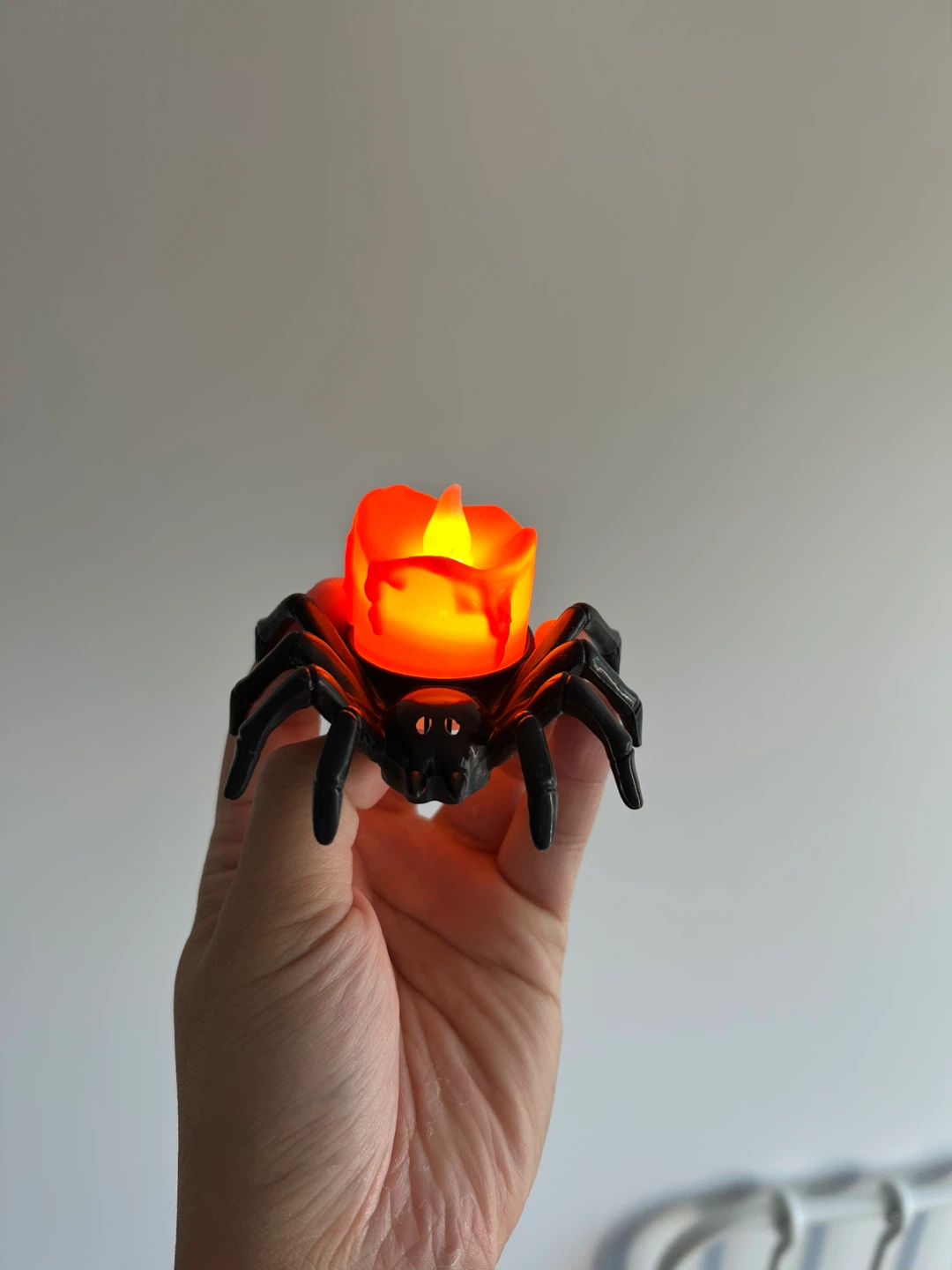 Halloween LED Spider Candles