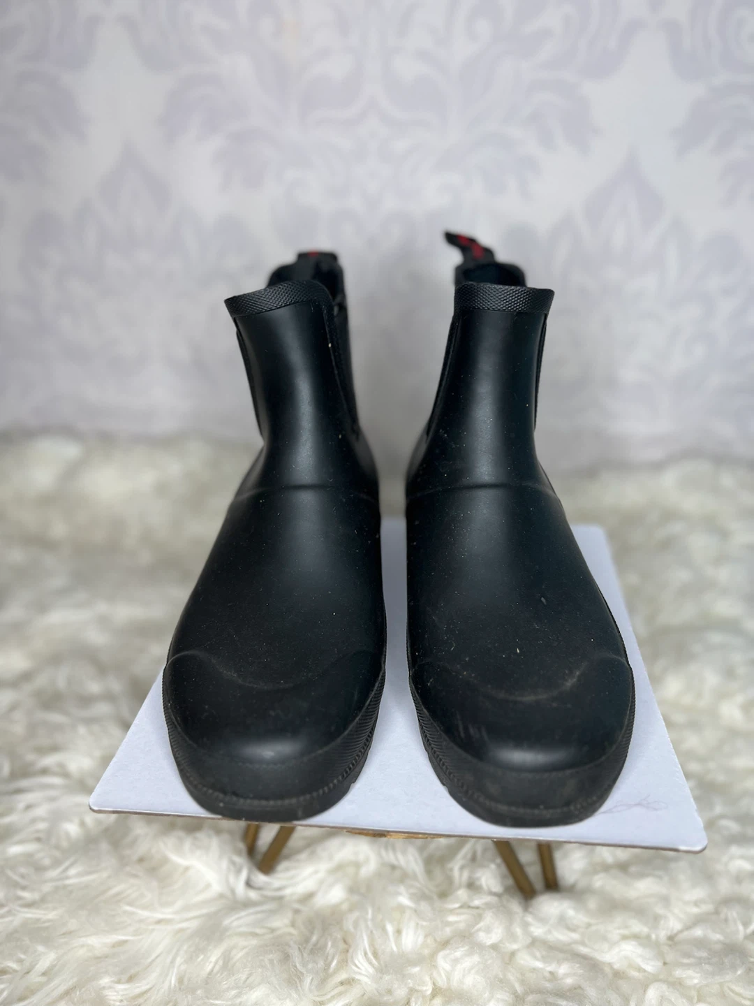 Tretorn Black Rubber Chelsea Rain Boots - photo 2