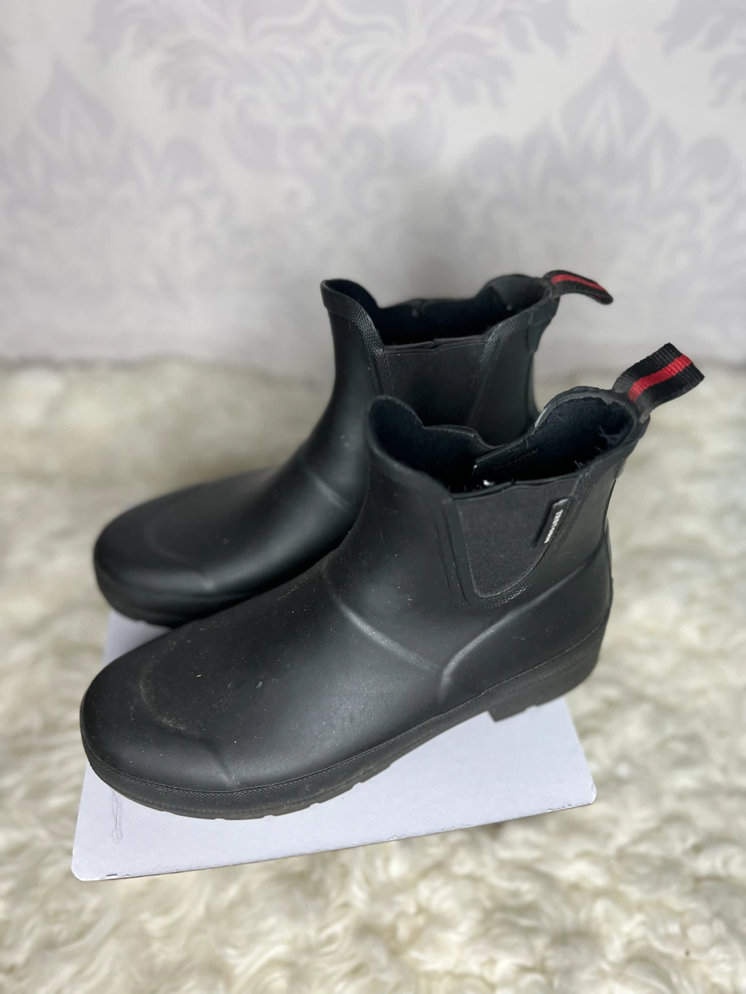 Tretorn Black Rubber Chelsea Rain Boots - photo 3