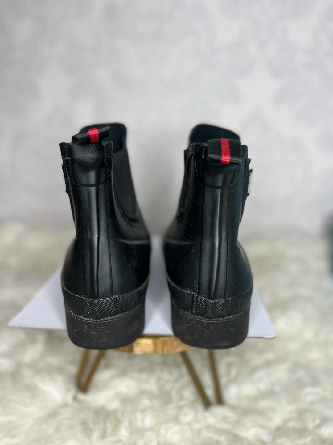 Tretorn Black Rubber Chelsea Rain Boots - photo 4