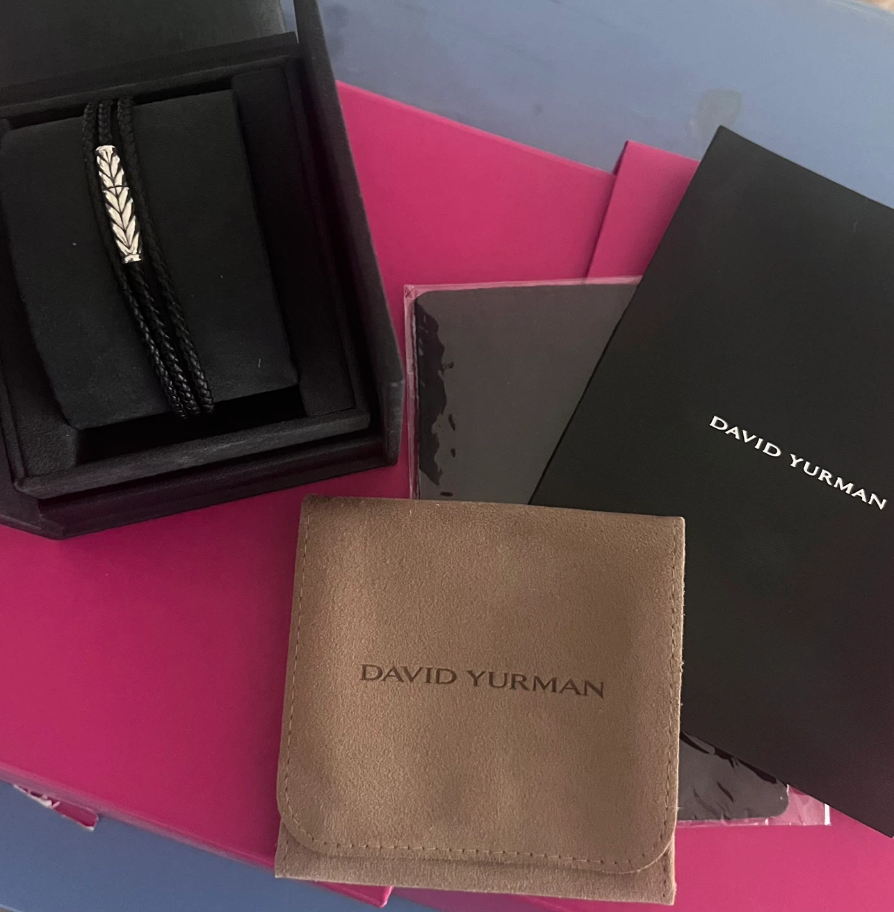 David Yurman Chevron Triple Wrap Bracelet with Silver Accents