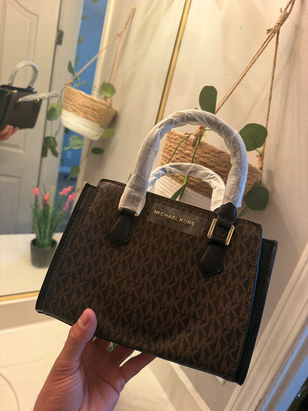 Michael Kors Signature Brown Mini Tote