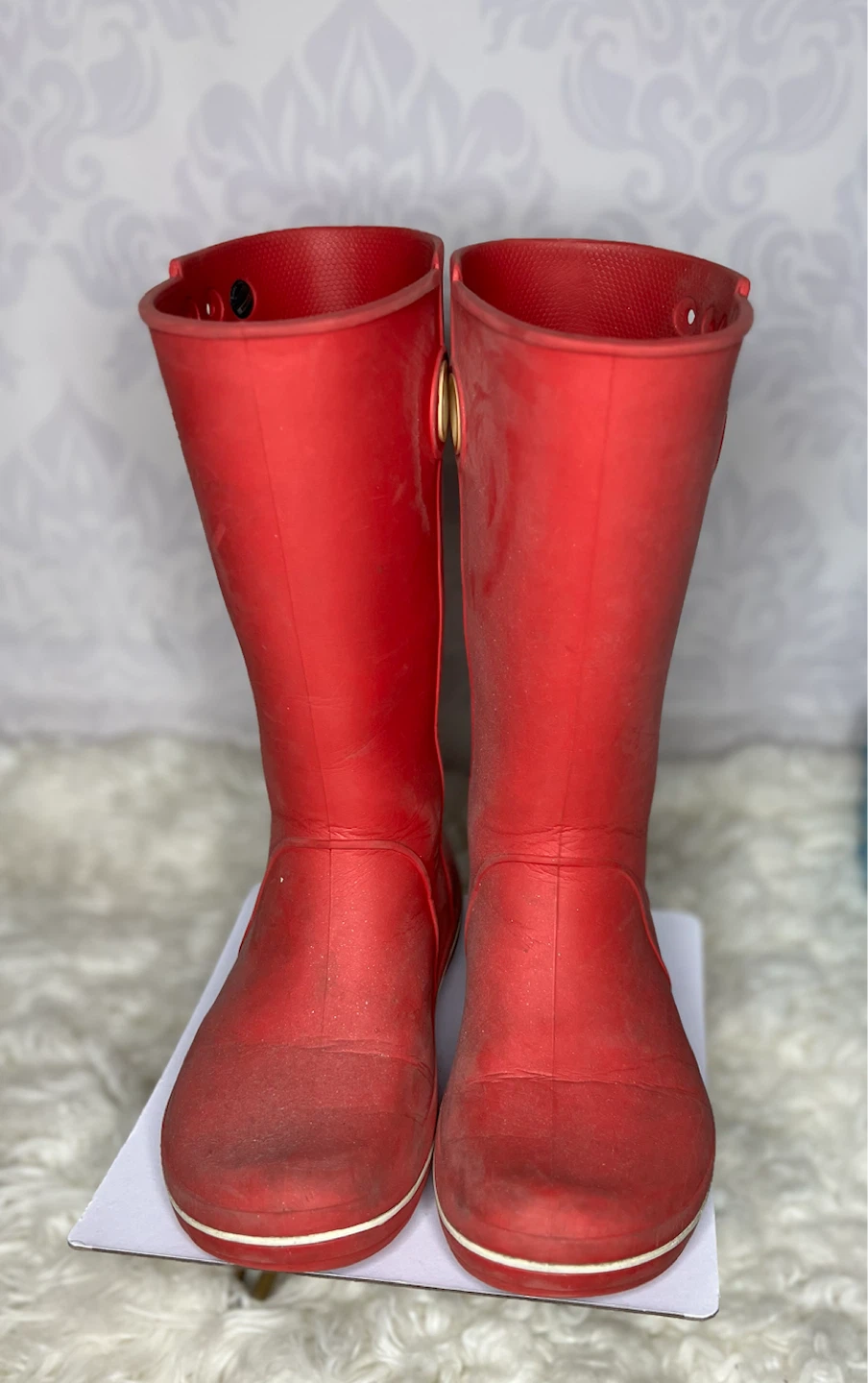 Crocs Red Rain Boots