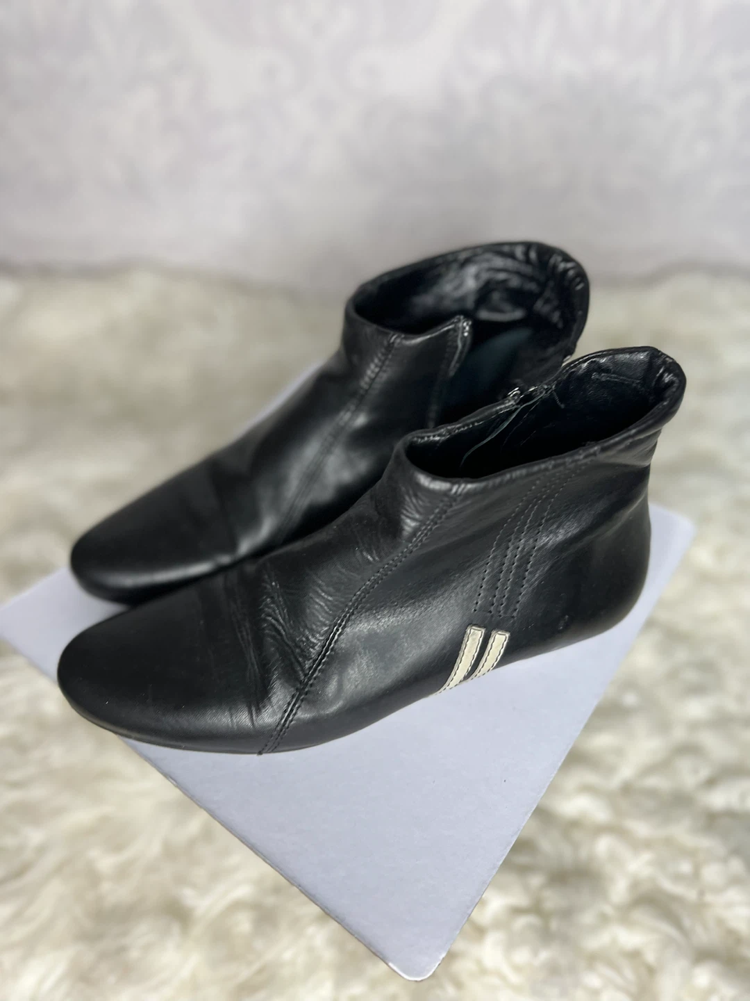 Black Leather Ankle Boots - photo 3