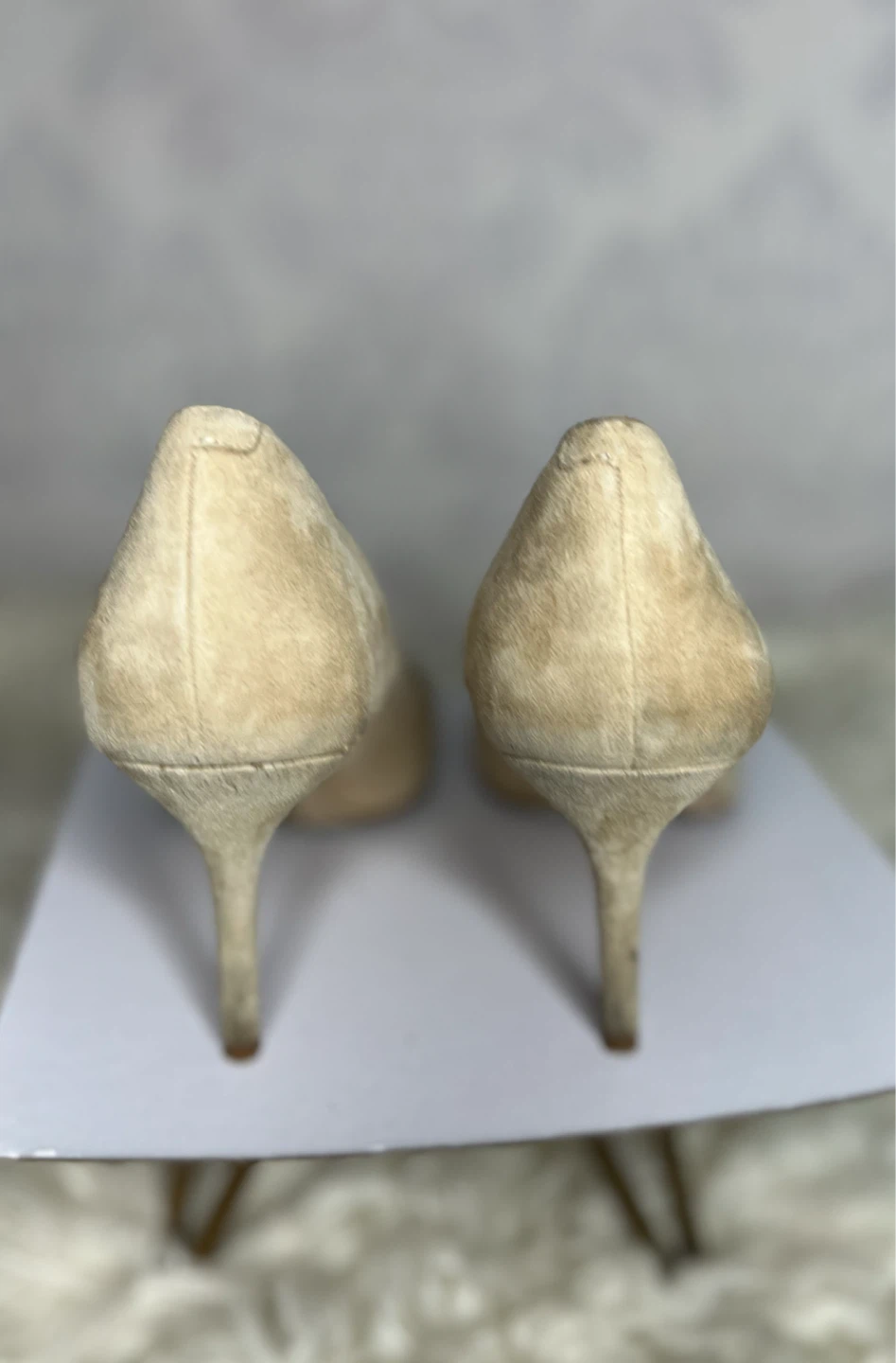Tan Suede Stiletto Pumps - photo 5