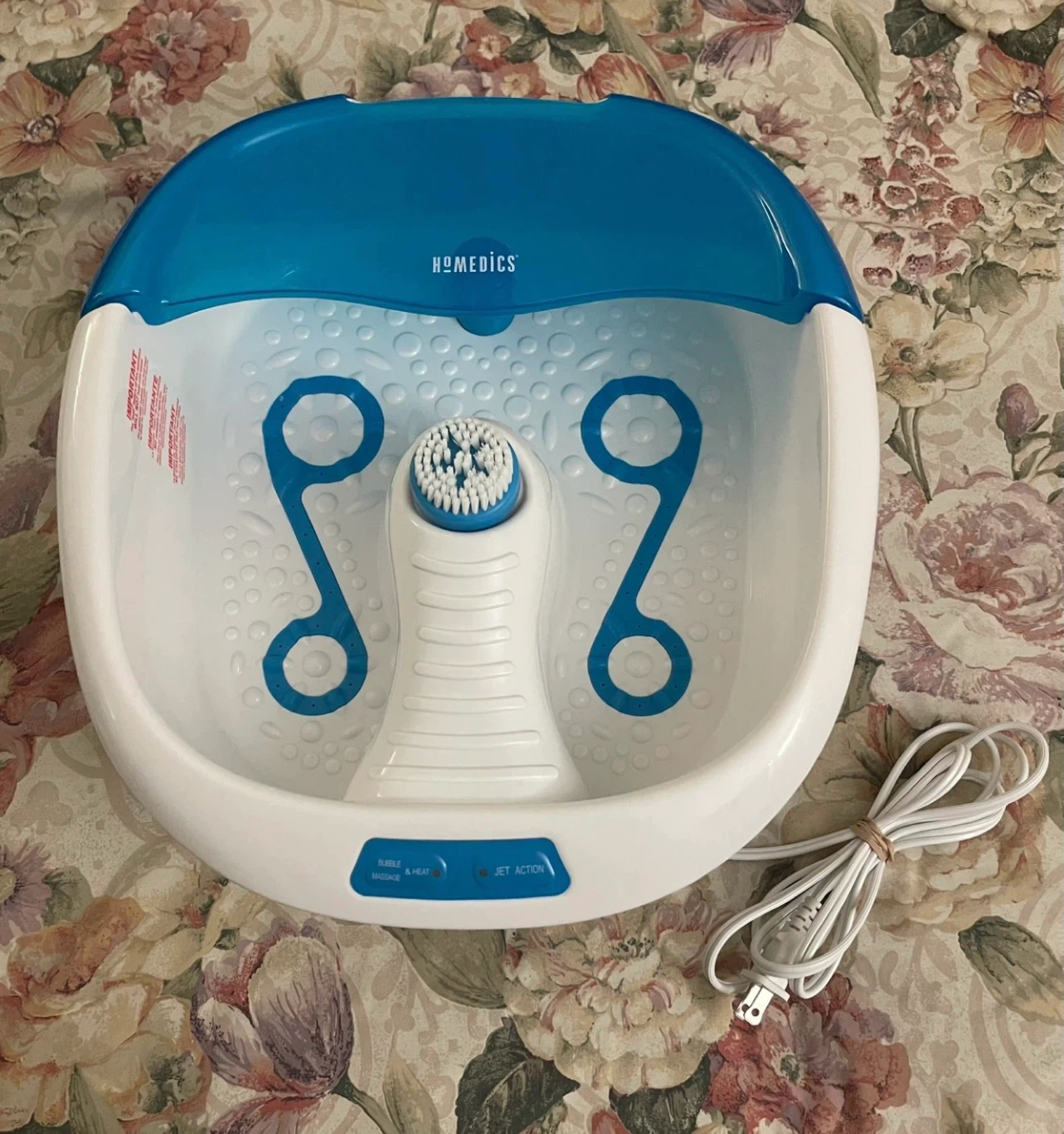 🌱HoMedics Bubble Bliss Deluxe Foot Spa with Bubble Massage
