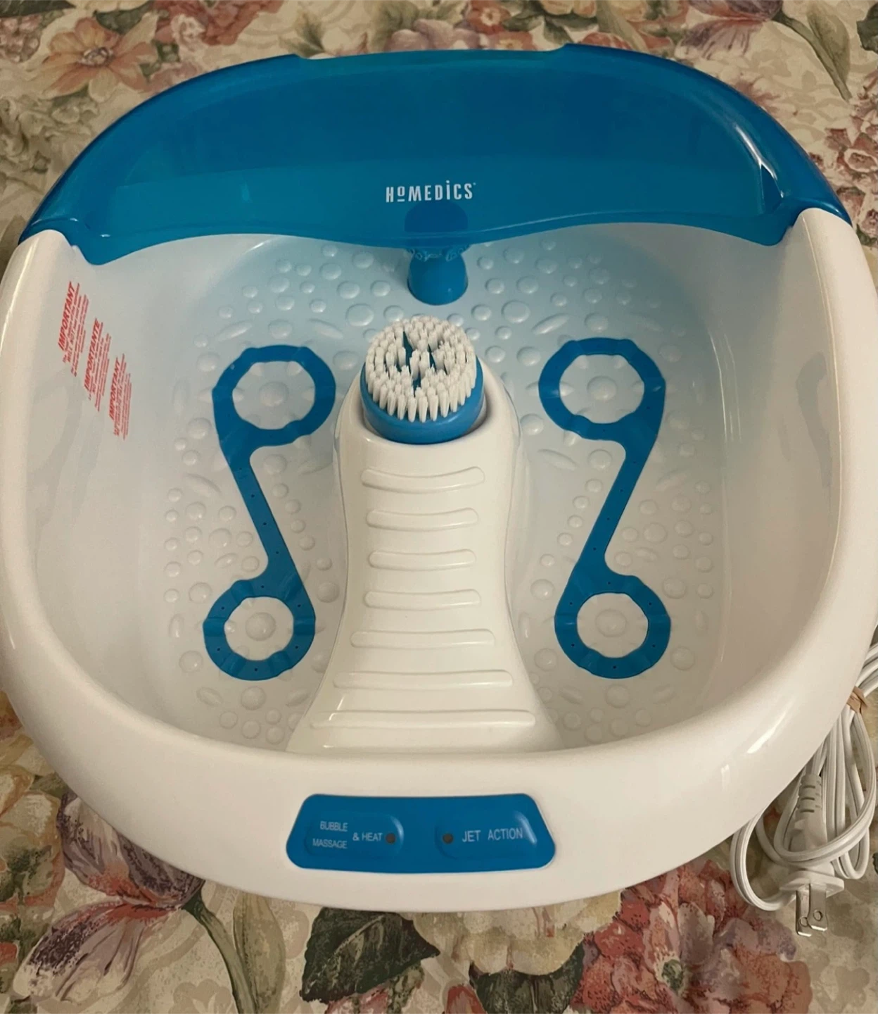 🌱HoMedics Bubble Bliss Deluxe Foot Spa with Bubble Massage - photo 3