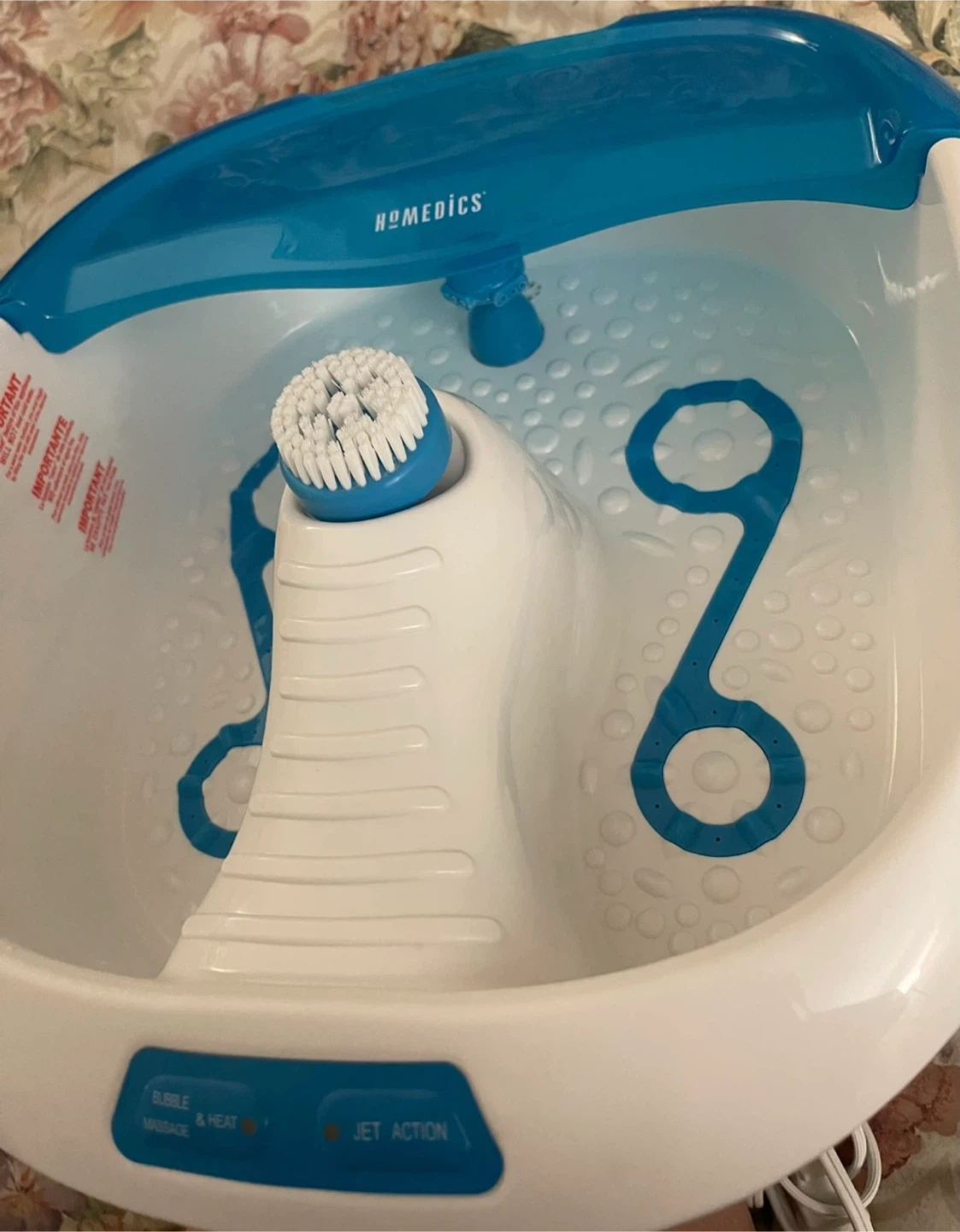🌱HoMedics Bubble Bliss Deluxe Foot Spa with Bubble Massage - photo 4