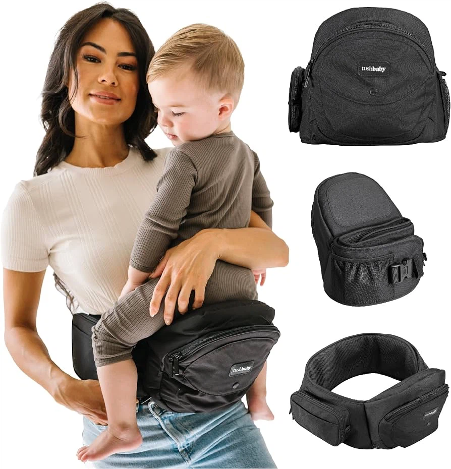 Tushbaby Hip Seat Baby Carrier - Black